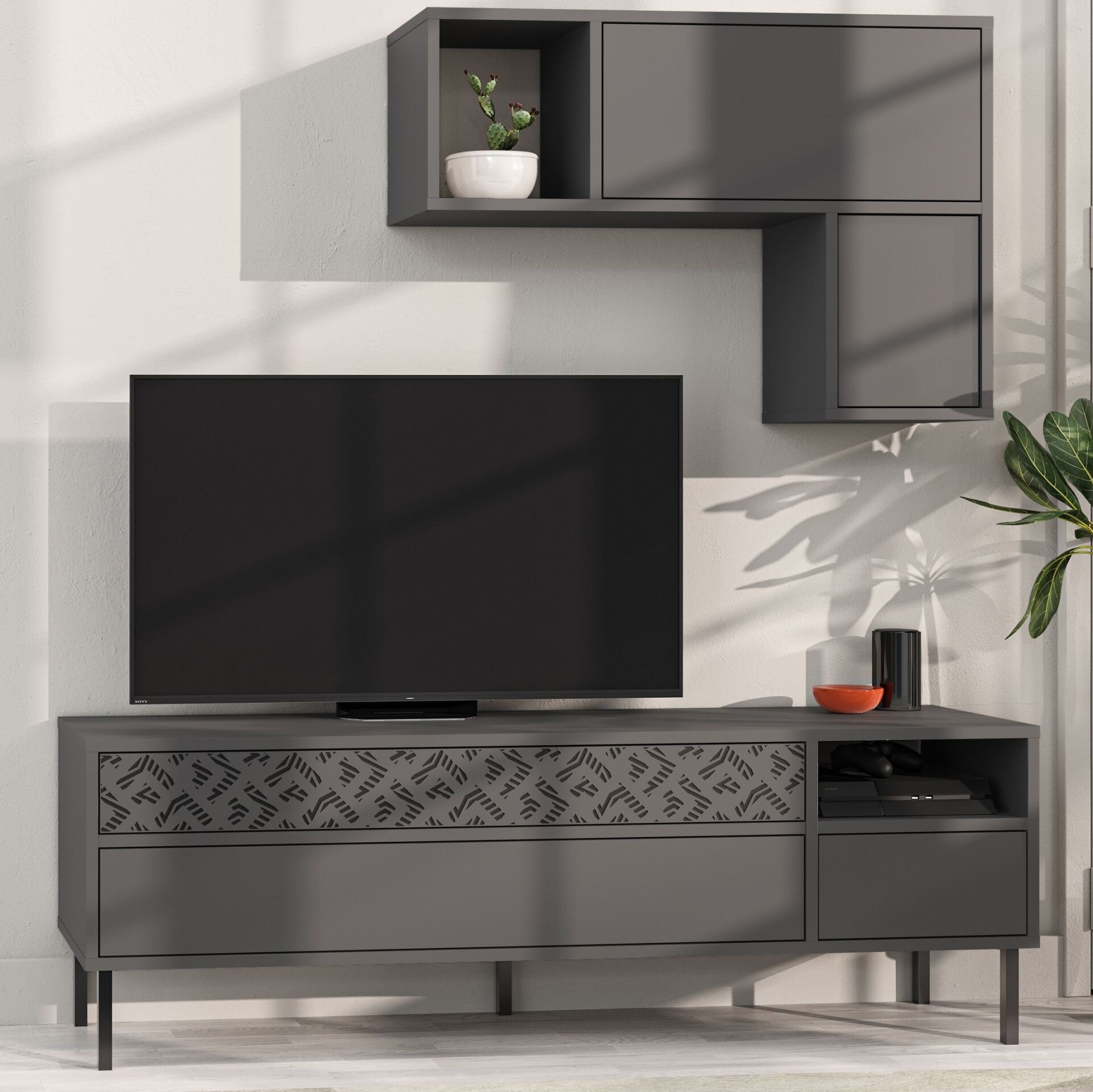 Heaton Tv Unit Anthracite