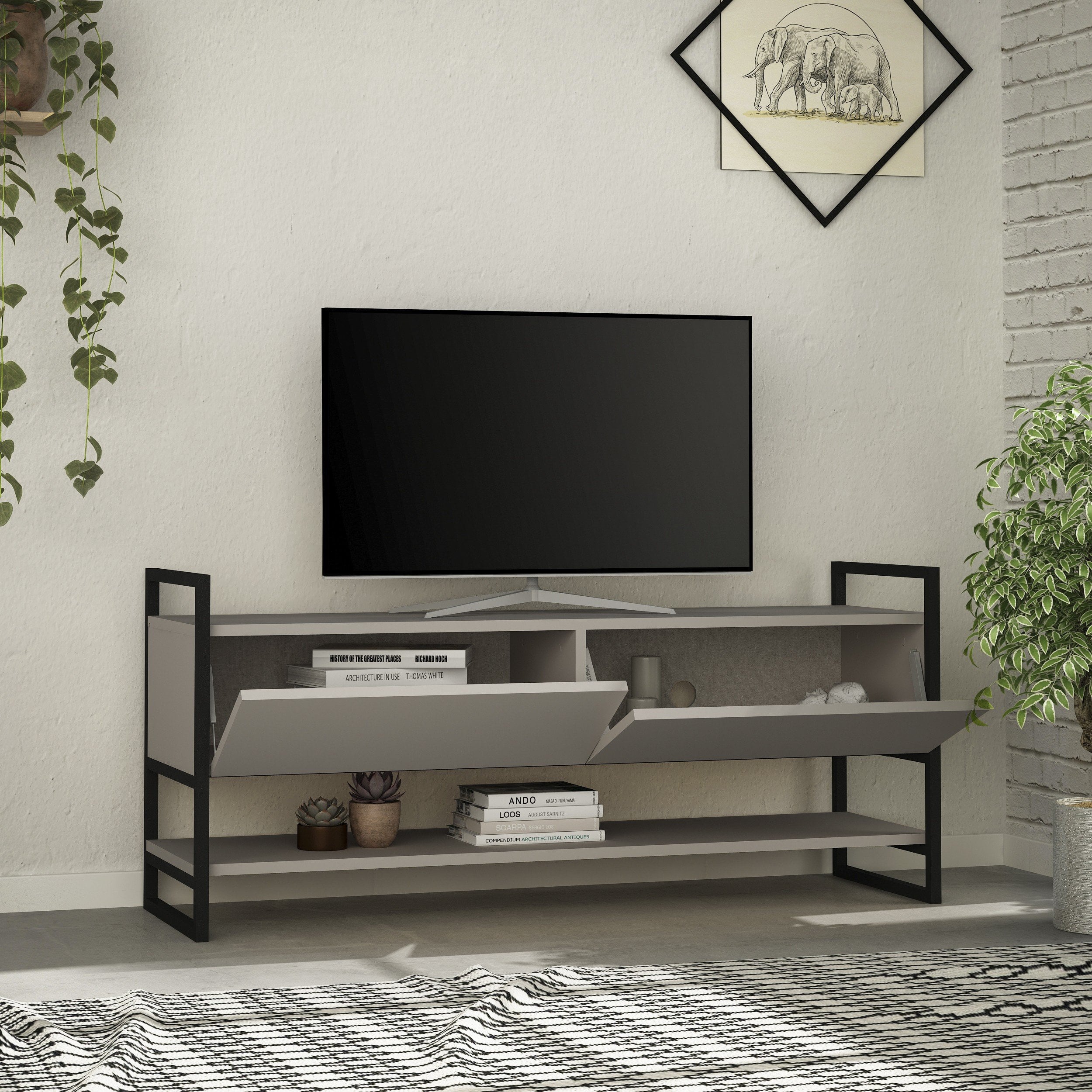 METOLA TV STAND - LIGHT MOCHA - M.TV.14150.5