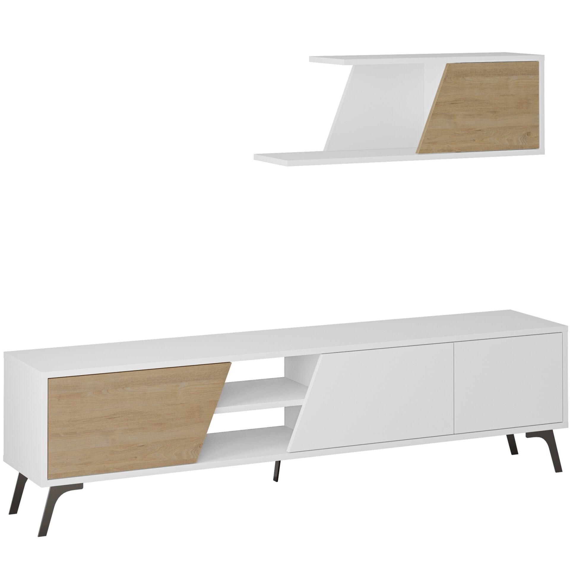 Fiona Tv Unit White - Oak