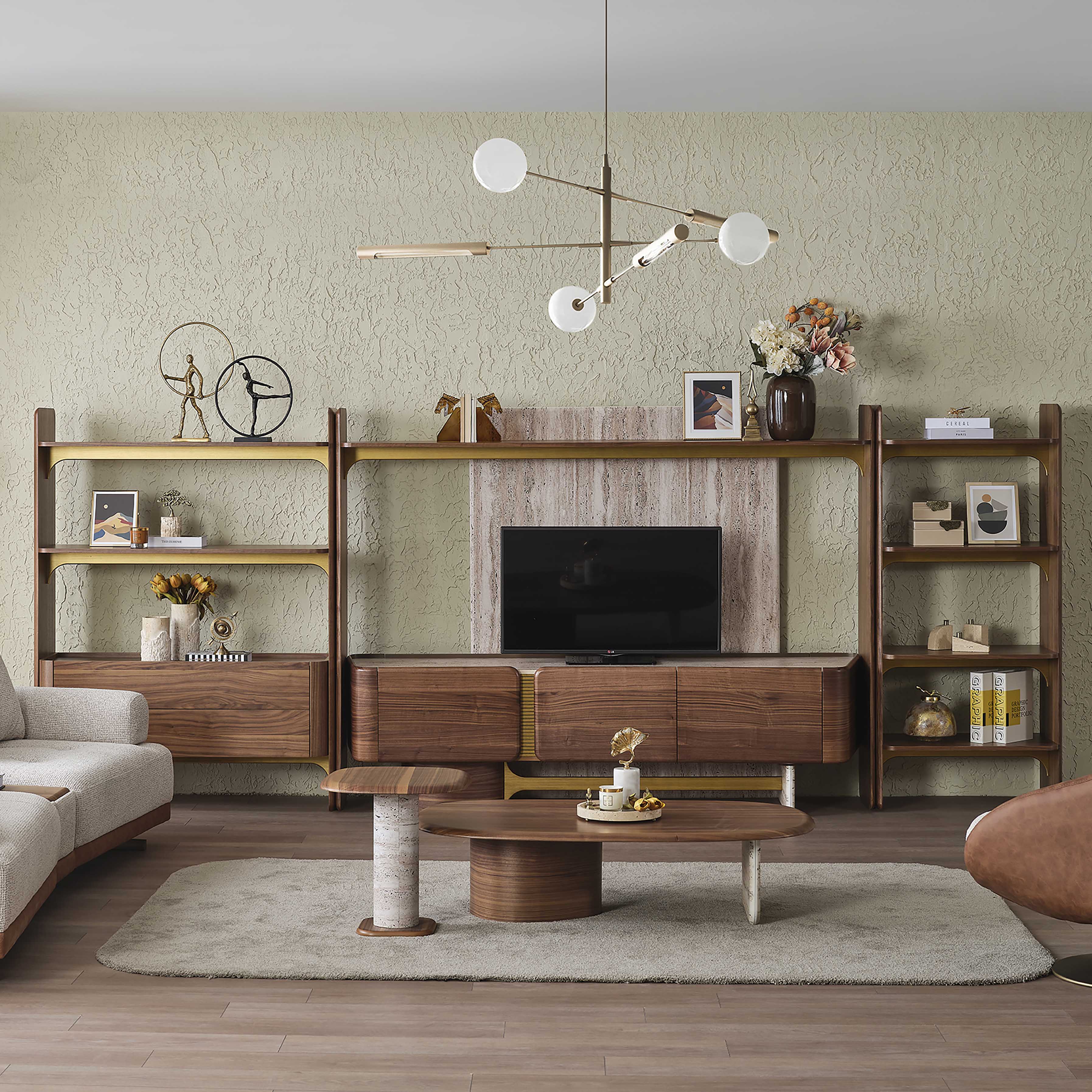 Alba İkili Orta + Yan Sehpa Seti