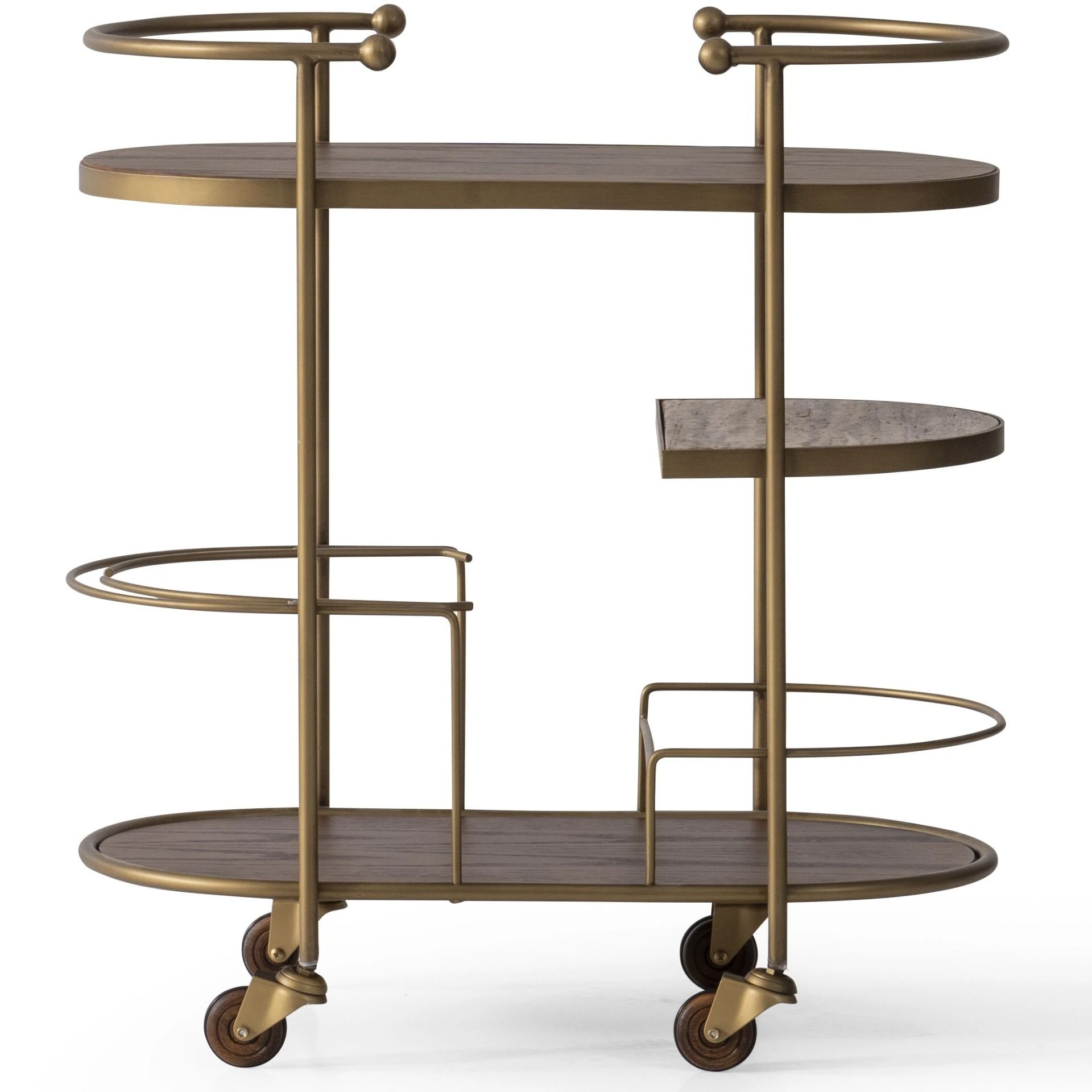 Amelio Bar Tekerlekli Servis Yan Sehpa