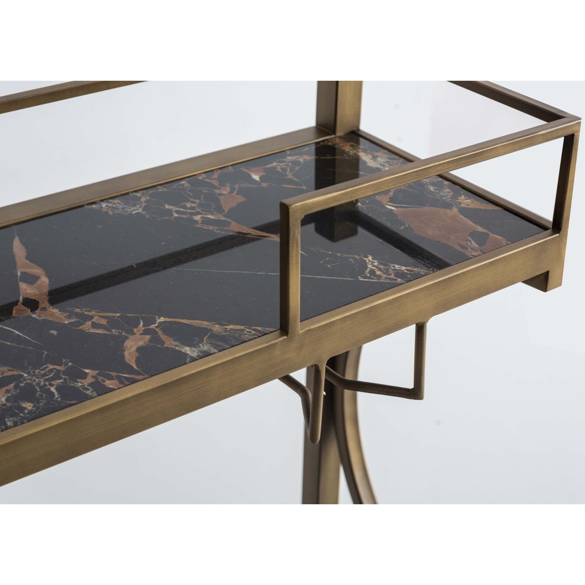 Jack Bardaklıklı Şişelikli Bar Servis Sehpası - Premium Seri