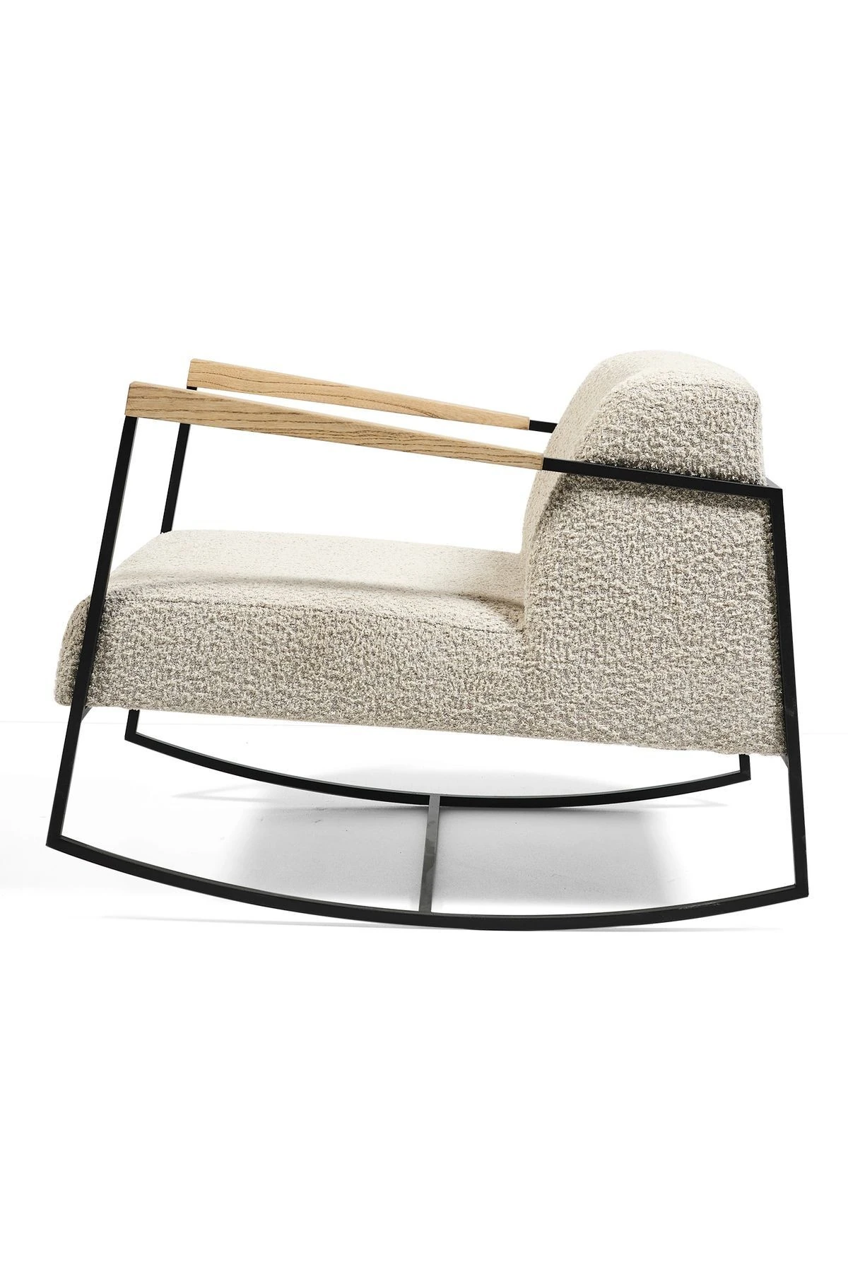 SHW283 Sallanan Metal İskeletli Dokuma Kumaşlı Tekli Berjer