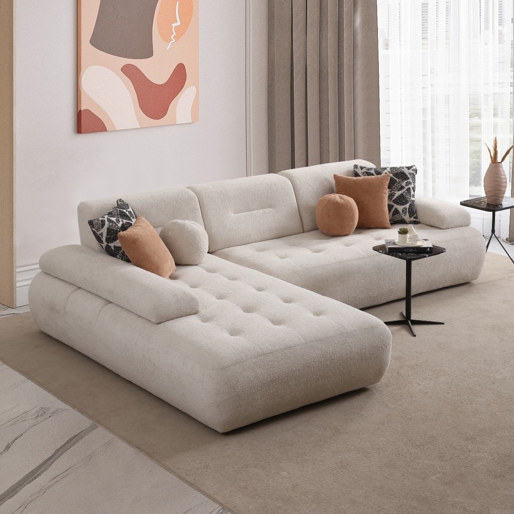 Pier Bazalı Modern Mekanizmalı Relax L Köşe - Premium Seri