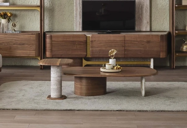 Alba İkili Orta + Yan Sehpa Seti