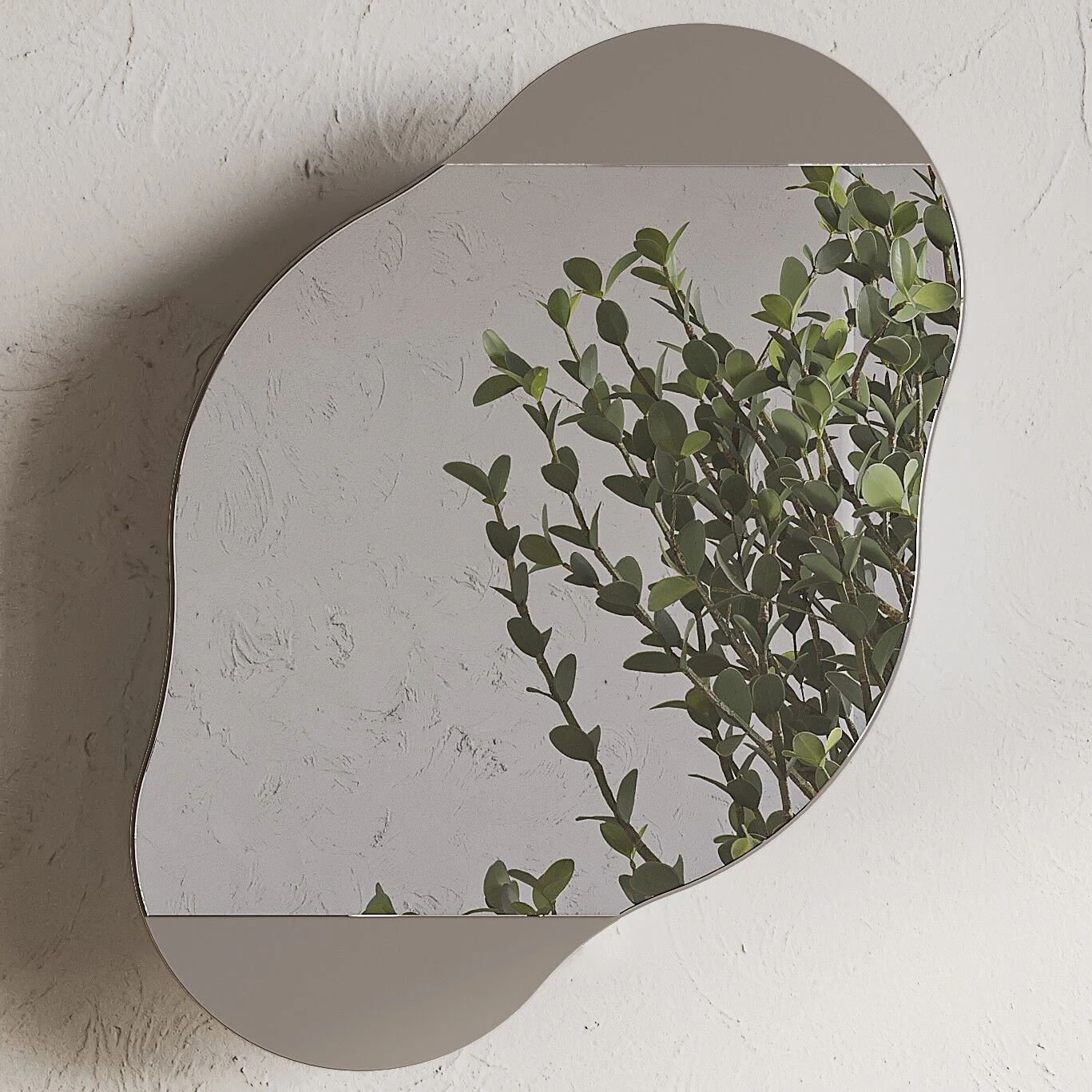 Cloud Storage Bathroom Wall Mirror Light Mocha