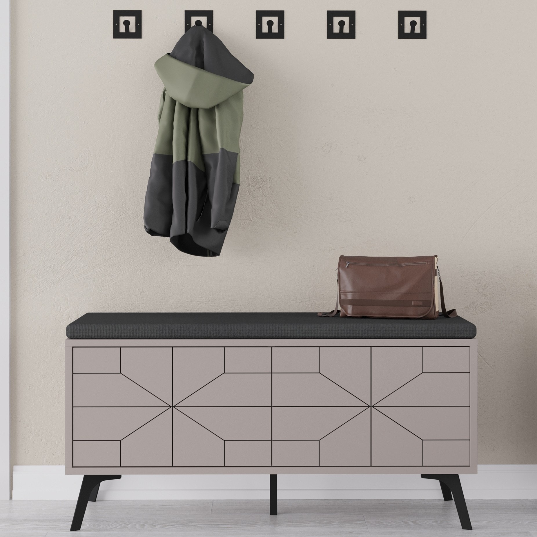 Dune Bench Light Mocha