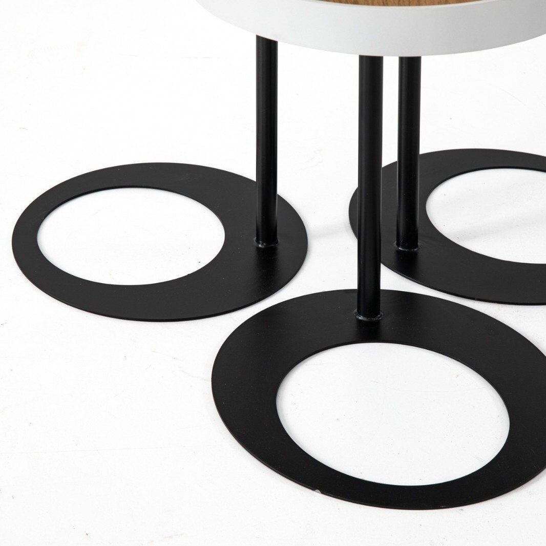 Ren Vol1 Üçlü Zigon Sehpa Set