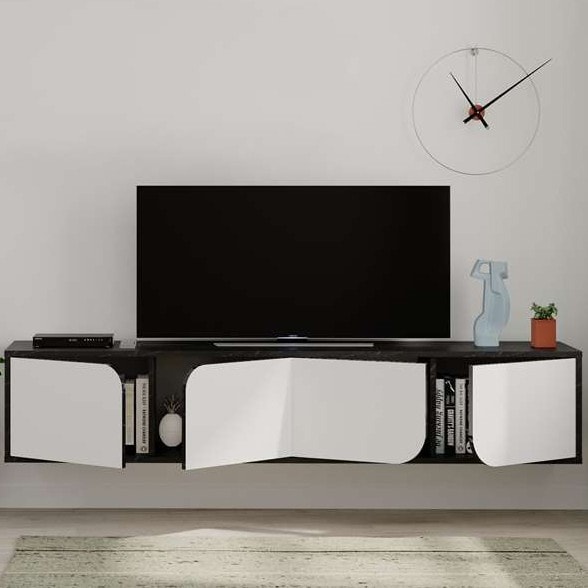 Spark TV Stand Lotus - White