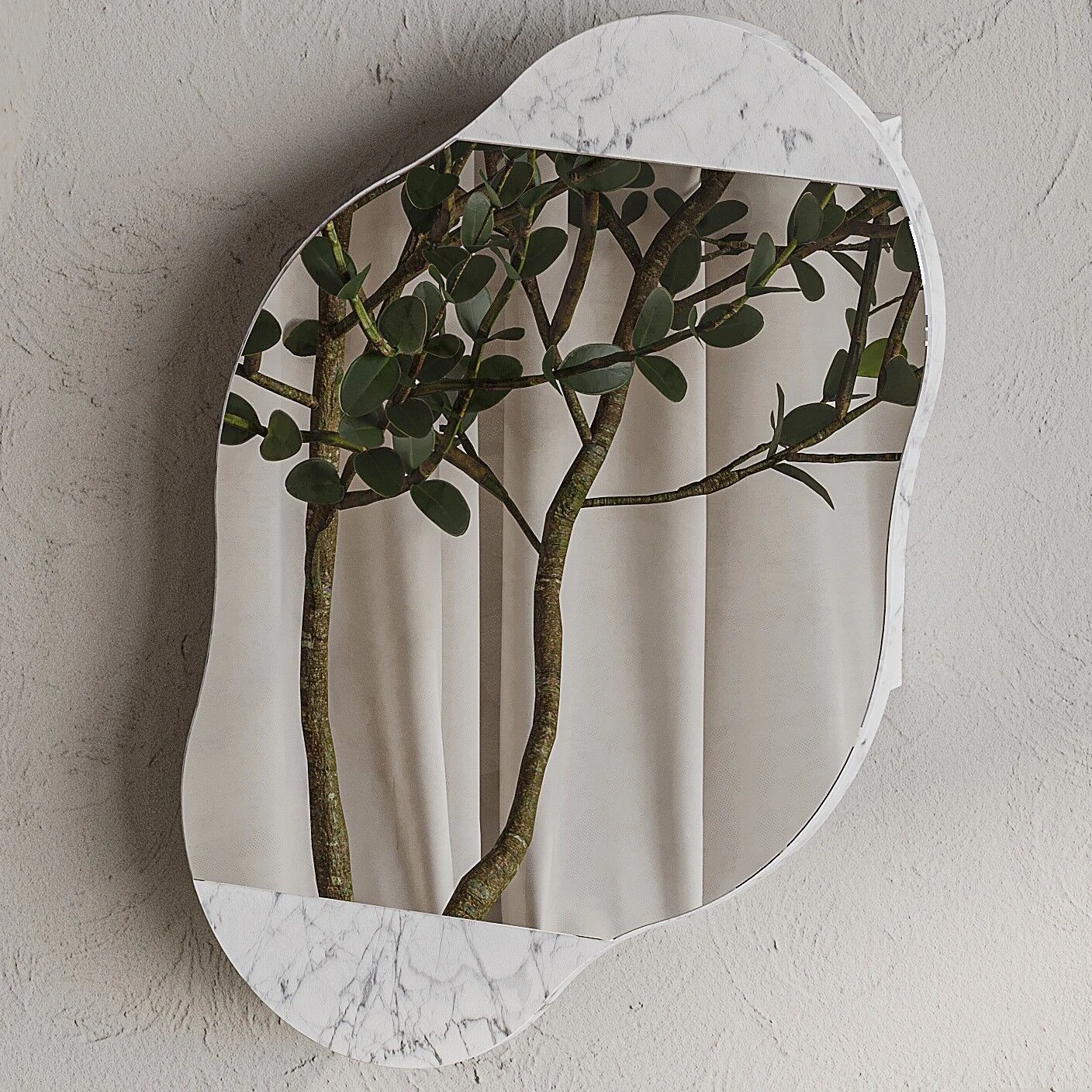 Cloud Storage Bathroom Wall Mirror Carrara