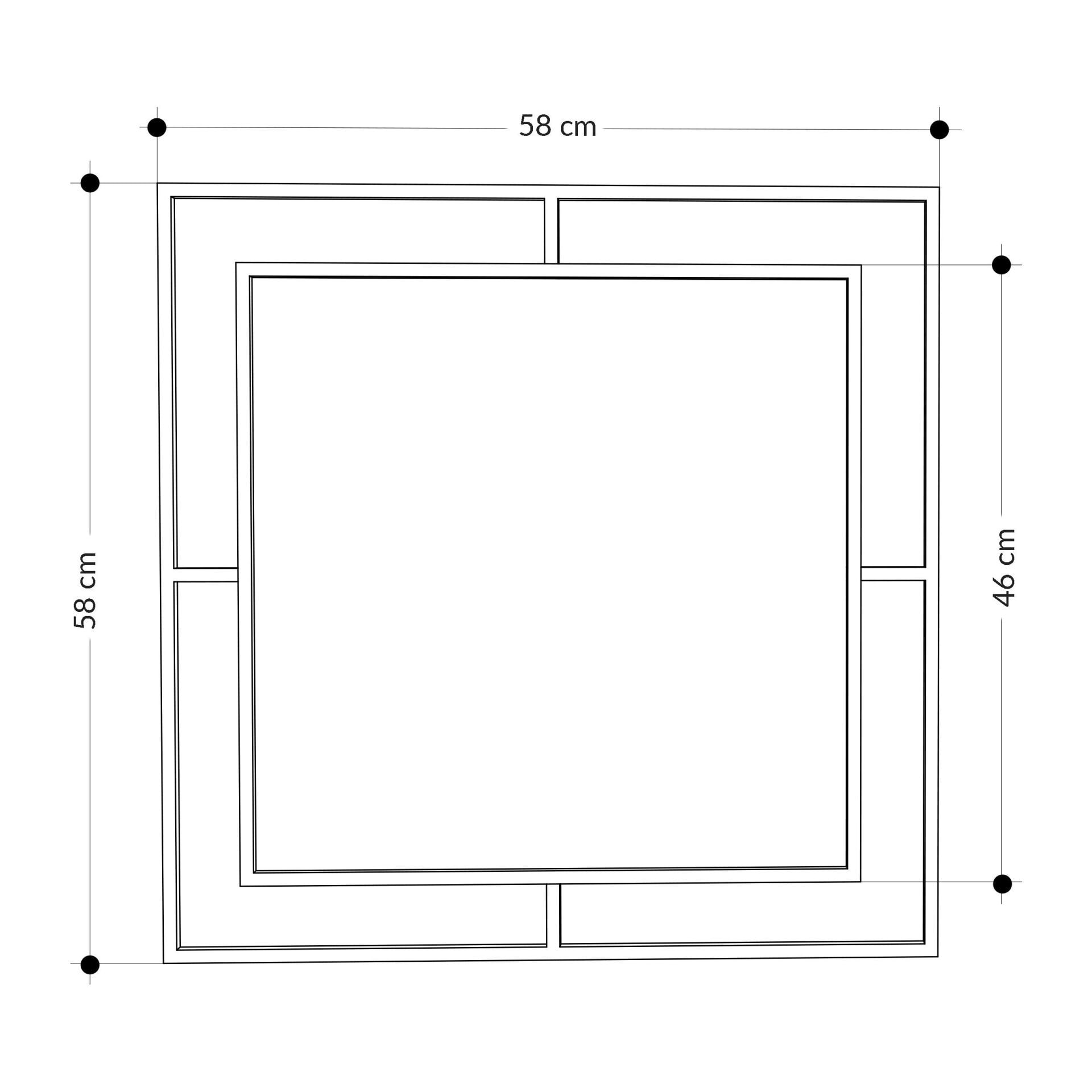 CORNER MIRROR - BLACK M.DK.T.23211.2