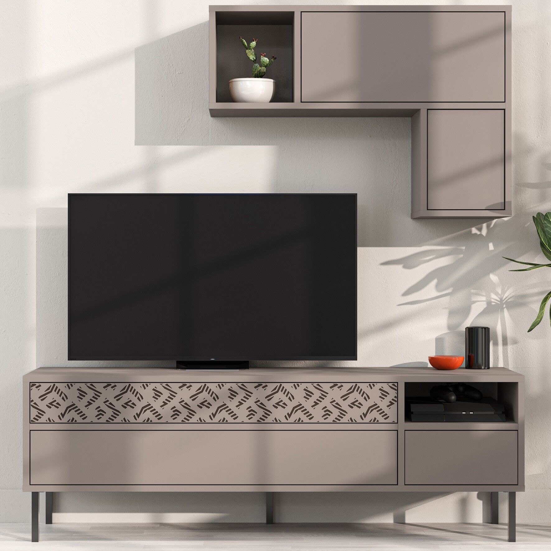 Heaton Tv Unit Light Mocha