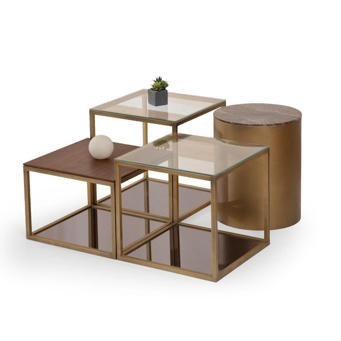 Monte Vol1 Dörtlü Orta Sehpa Seti