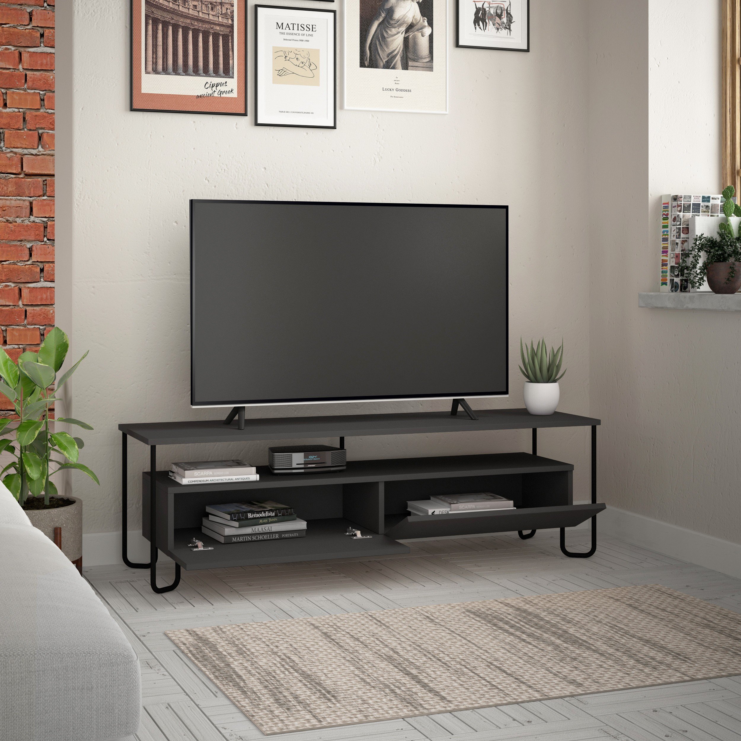 CORNEA TV UNIT - ANTHRACITE - M.TV.16989.3