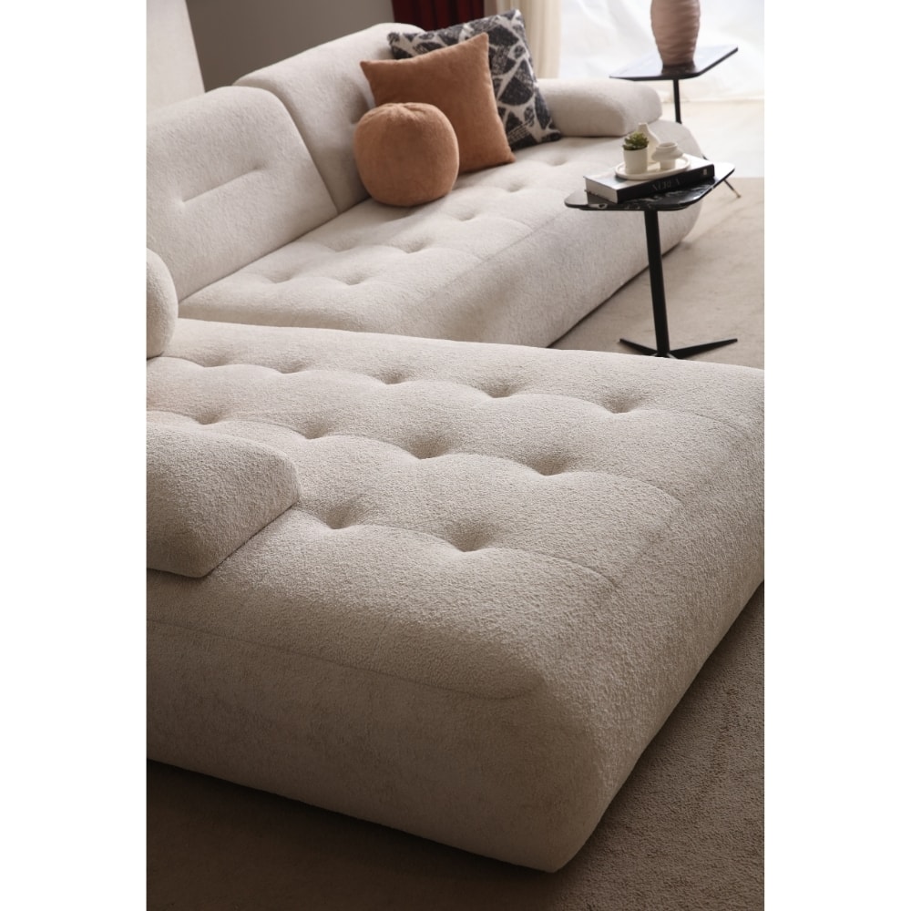 Pier Bazalı Modern Mekanizmalı Relax L Köşe - Premium Seri