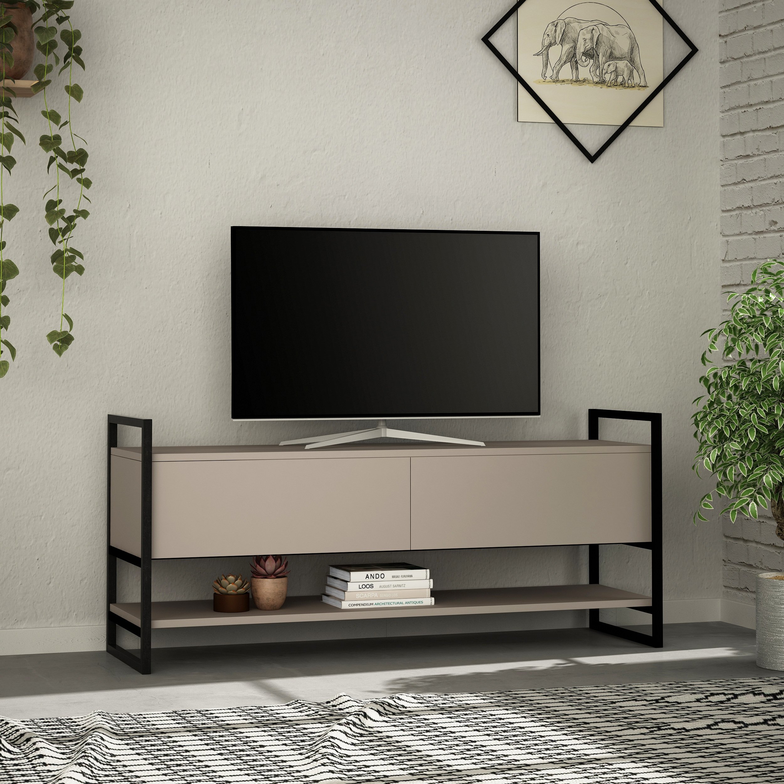 METOLA TV STAND - LIGHT MOCHA - M.TV.14150.5