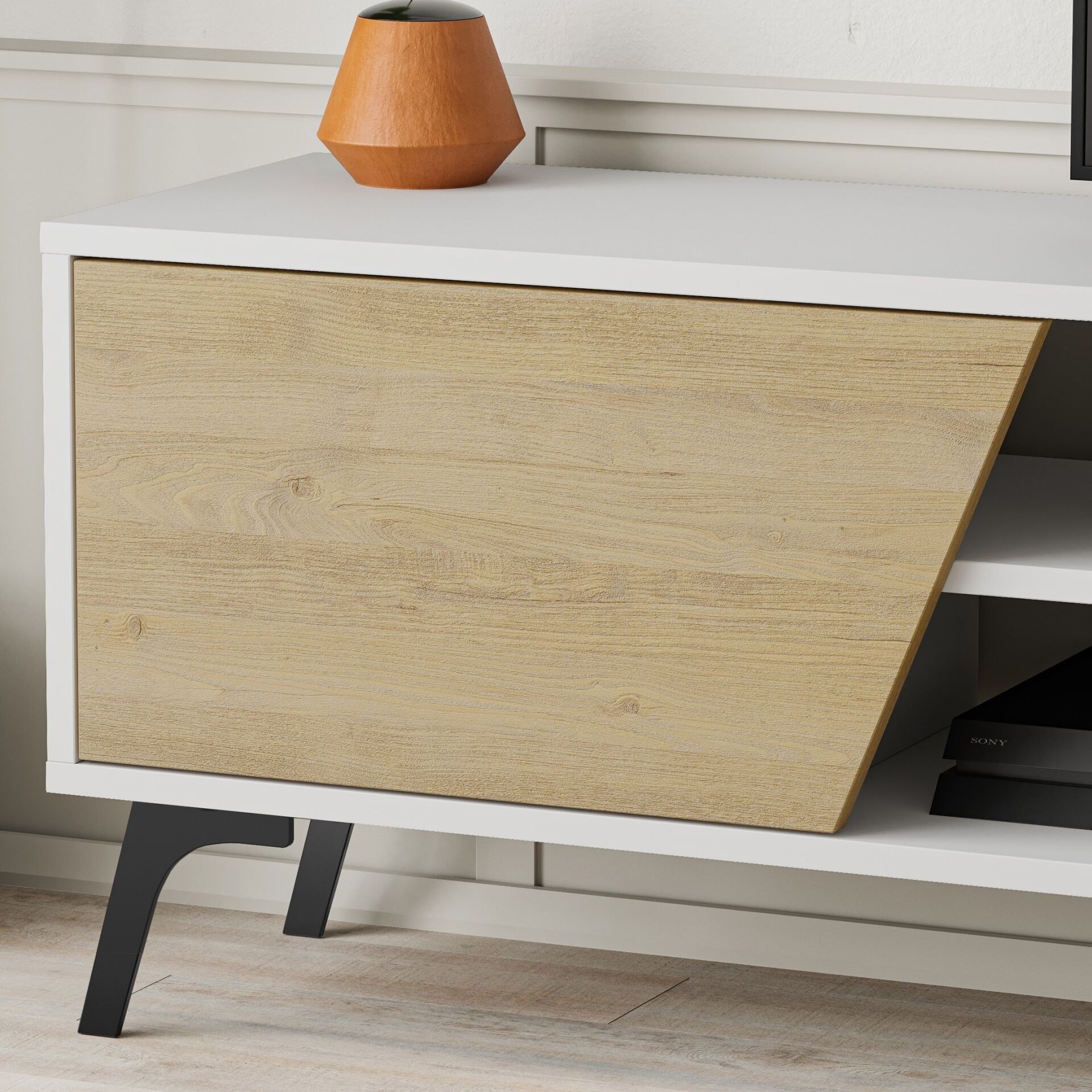 Fiona Tv Unit White - Oak