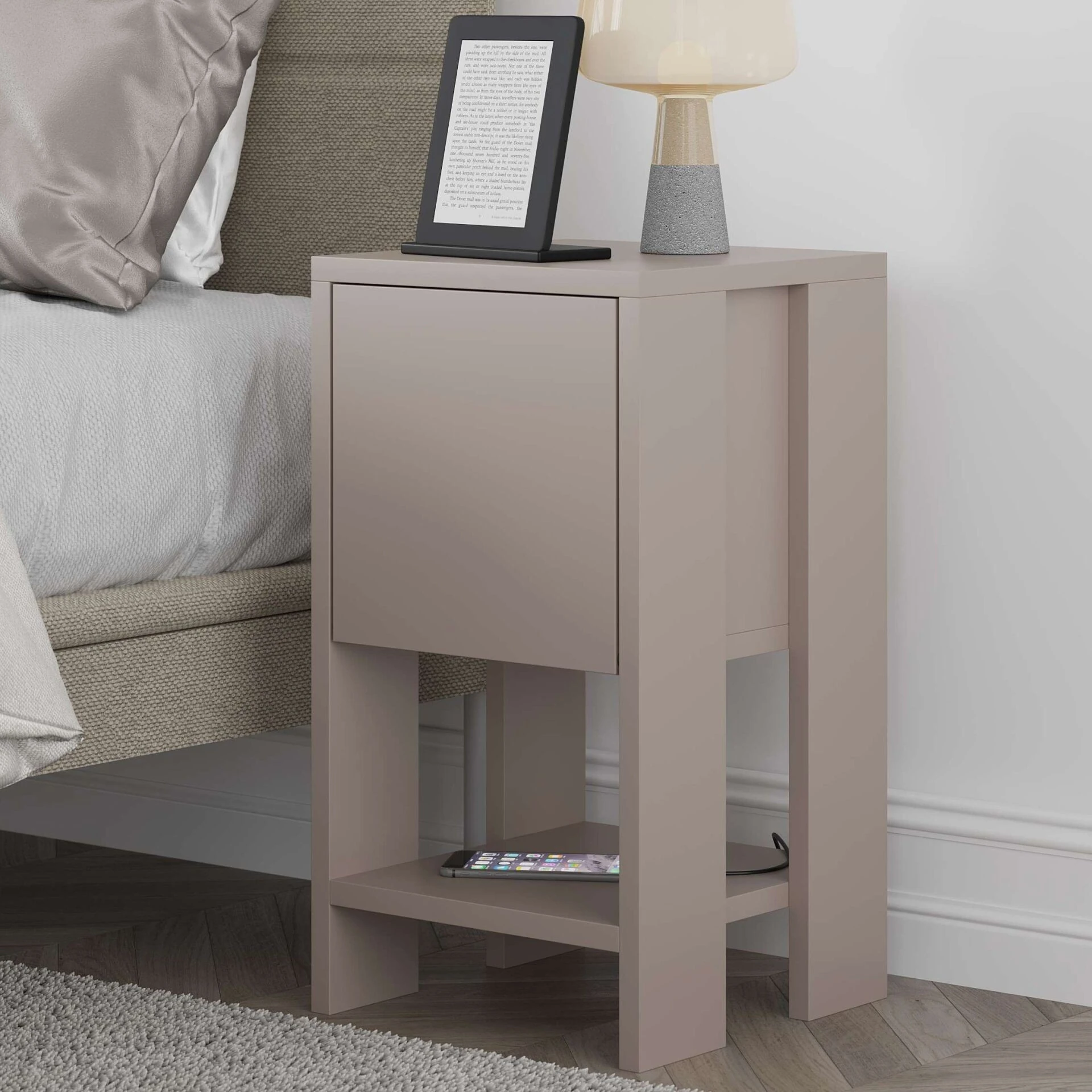 Ema Nightstand Light Mocha - Light Mocha