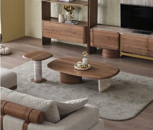 Alba İkili Orta + Yan Sehpa Seti