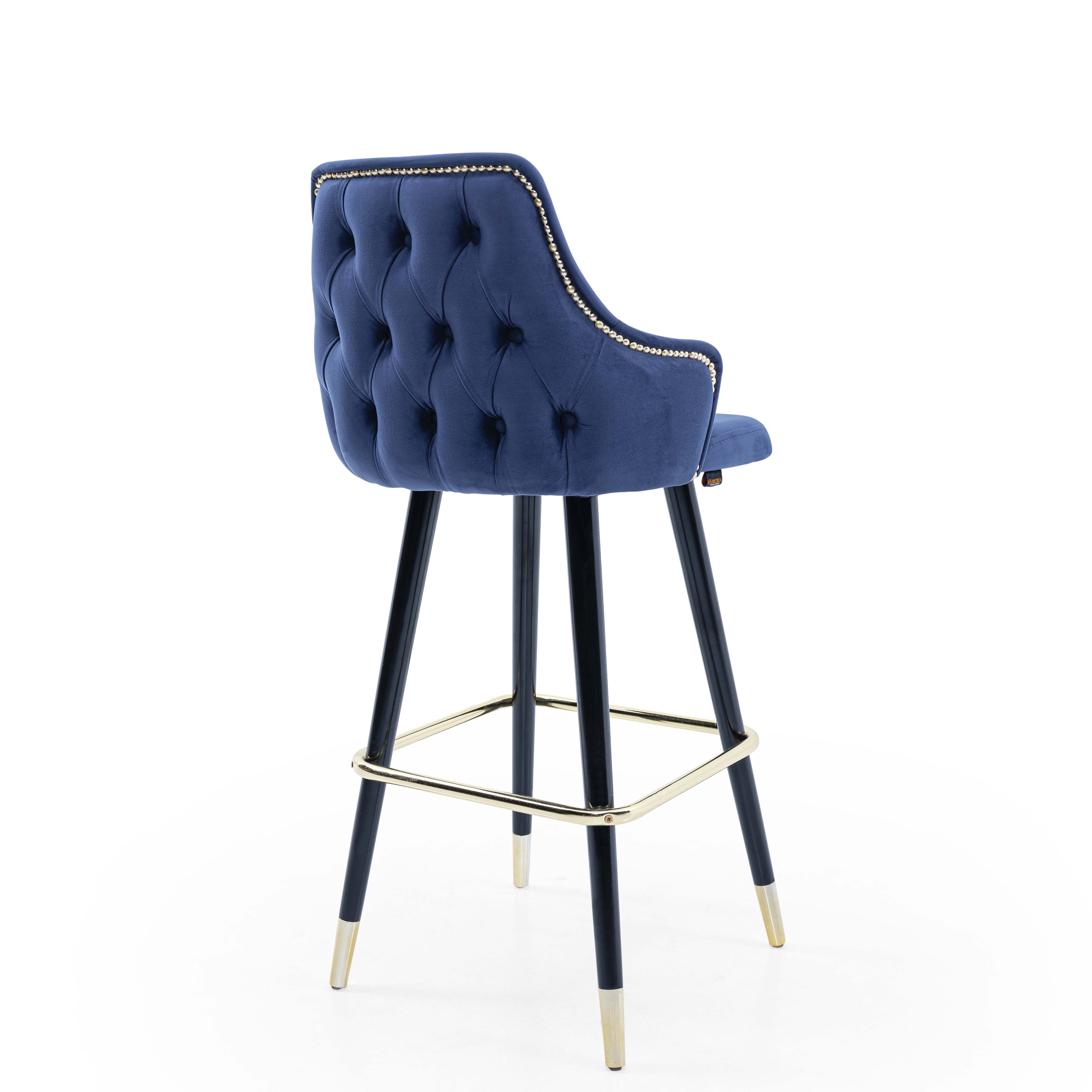 Ares Quilted Bar Stool