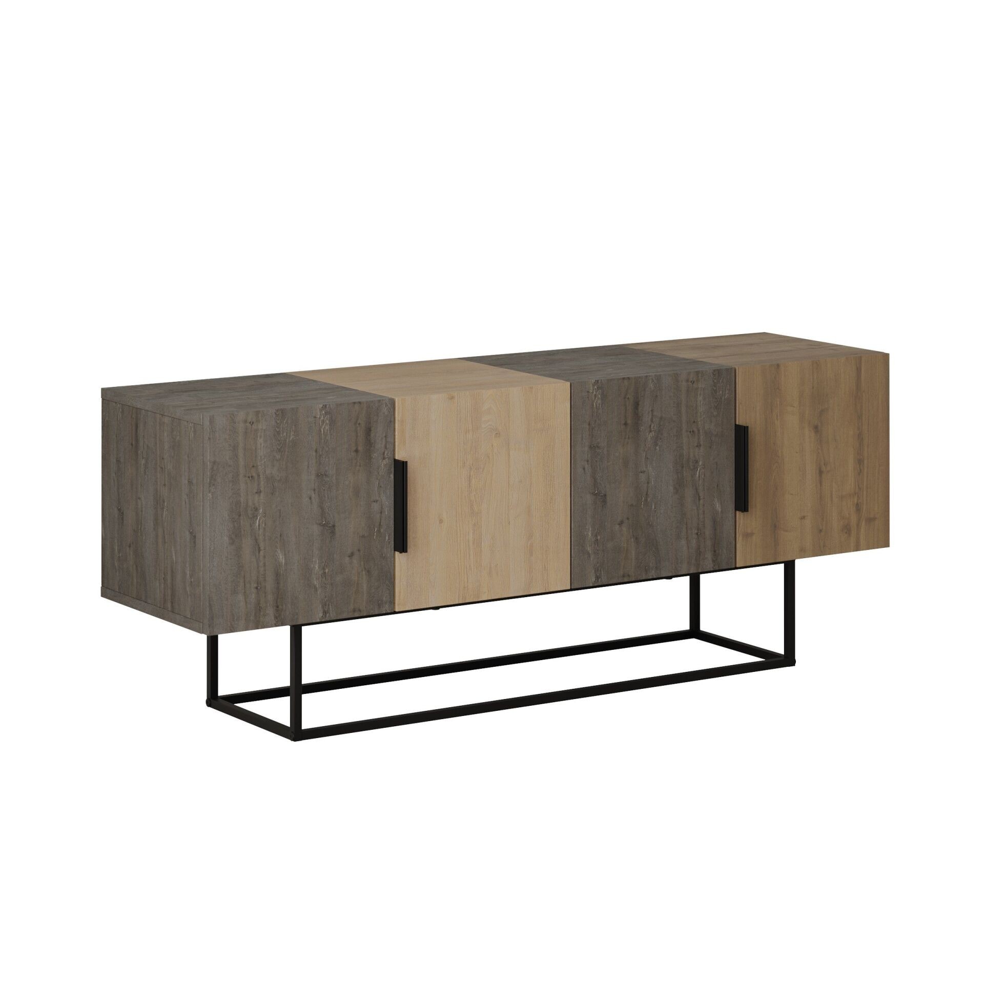 TONTINI TV STAND - DARK COFFEE - OAK - DARK COFFEE - HITIT M.TV.23534.4