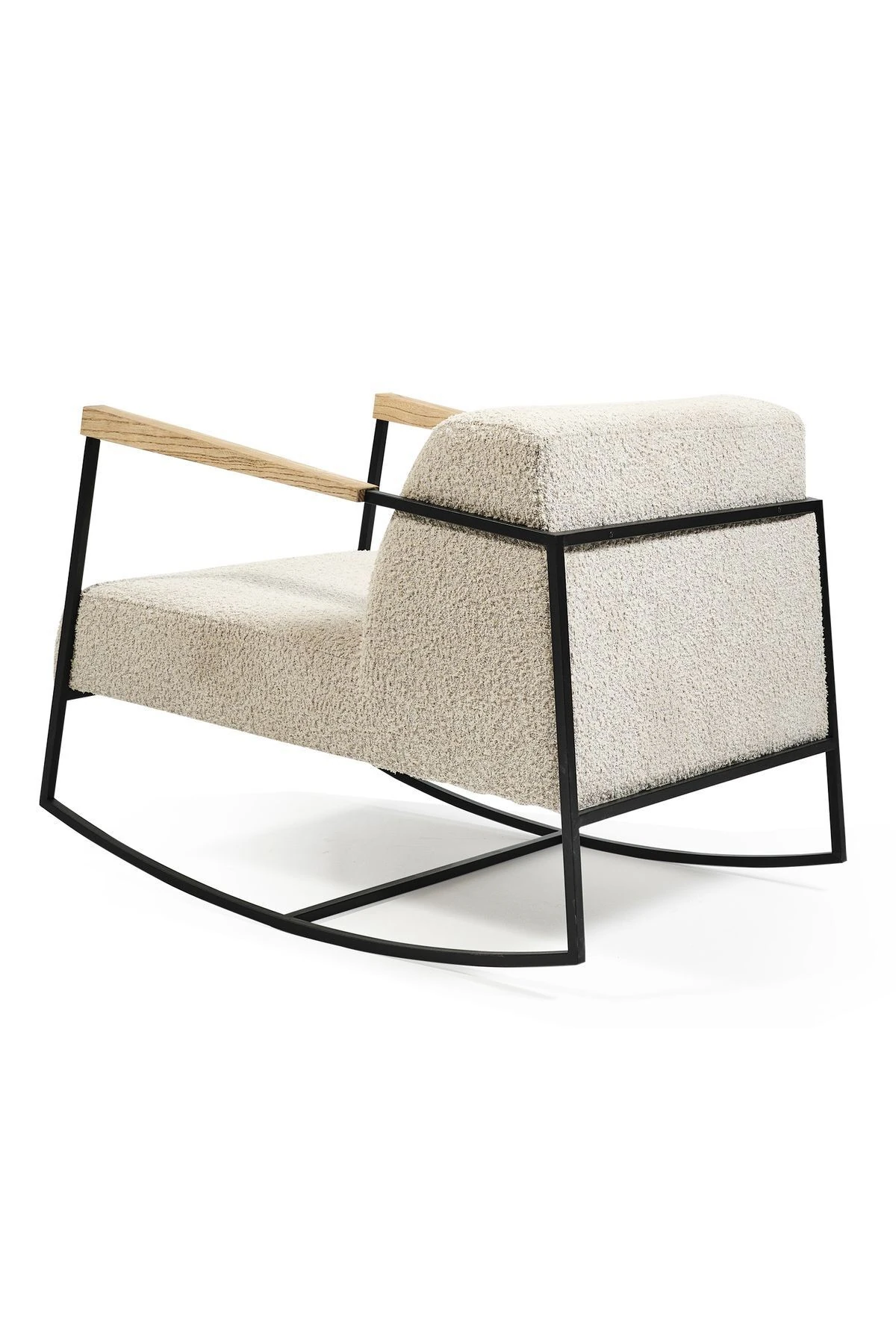 SHW283 Sallanan Metal İskeletli Dokuma Kumaşlı Tekli Berjer