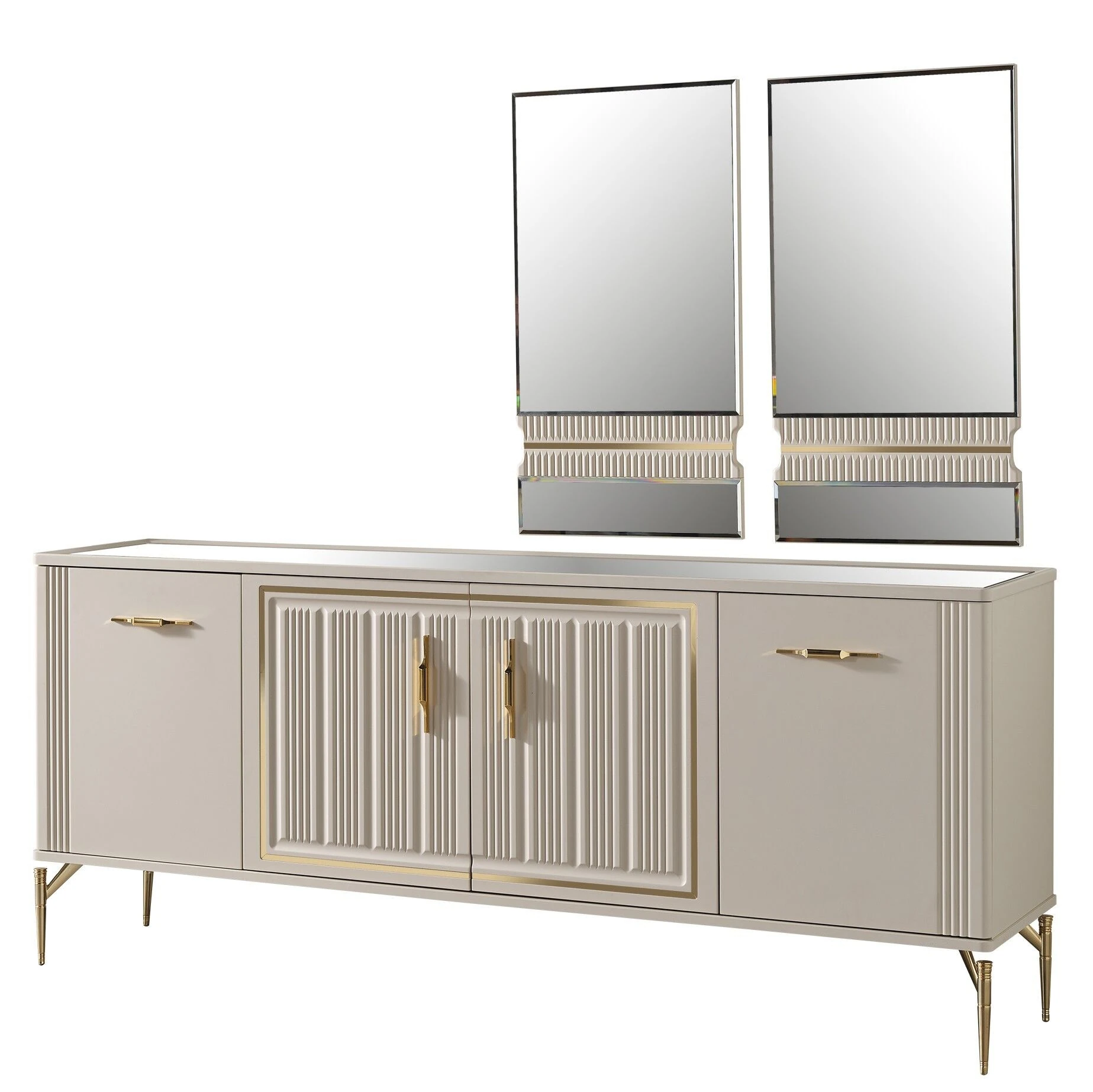 Anka Yemek Odası Konsol Aynası (2 Adet)