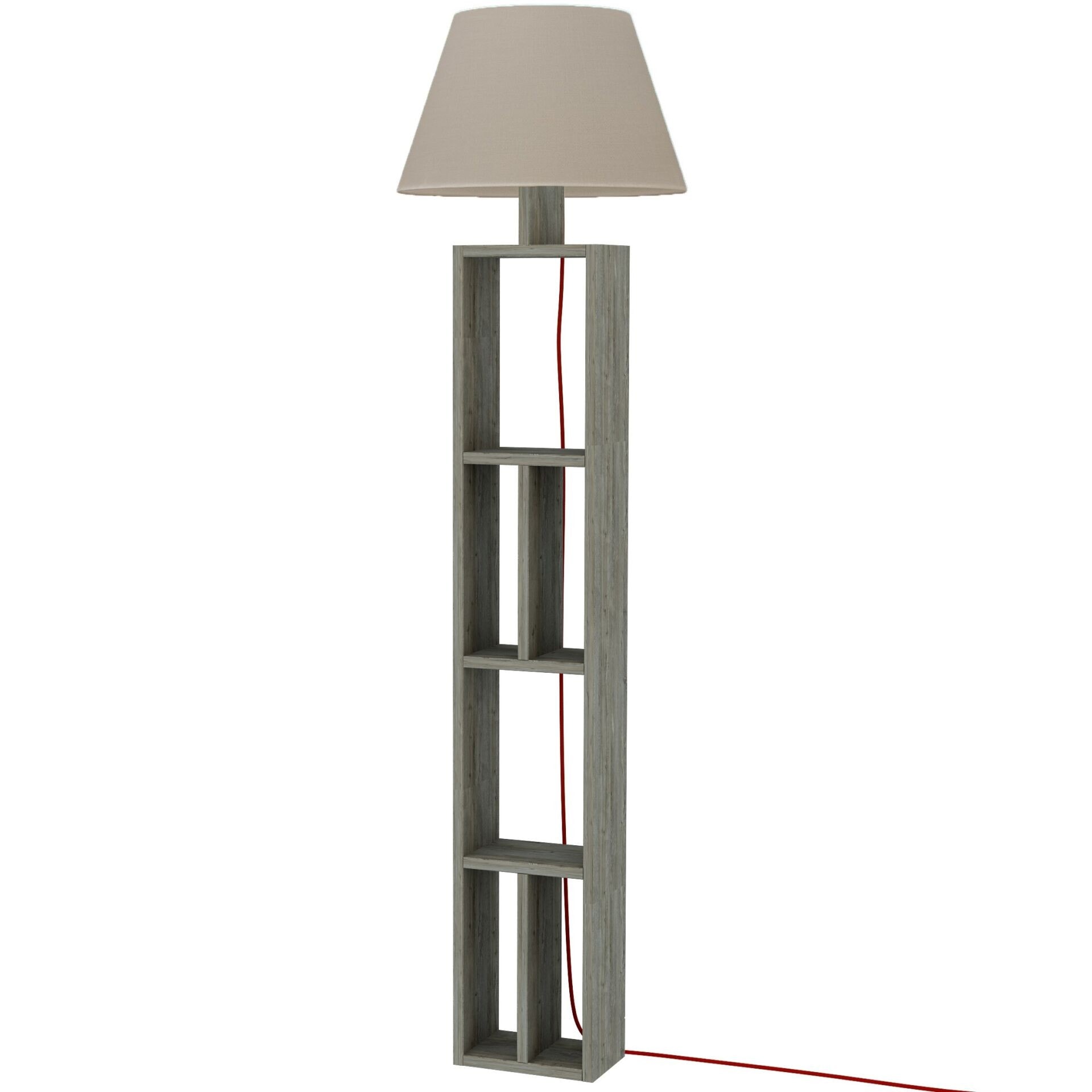 Giorno Floor Lamp Dark Coffee - Linen