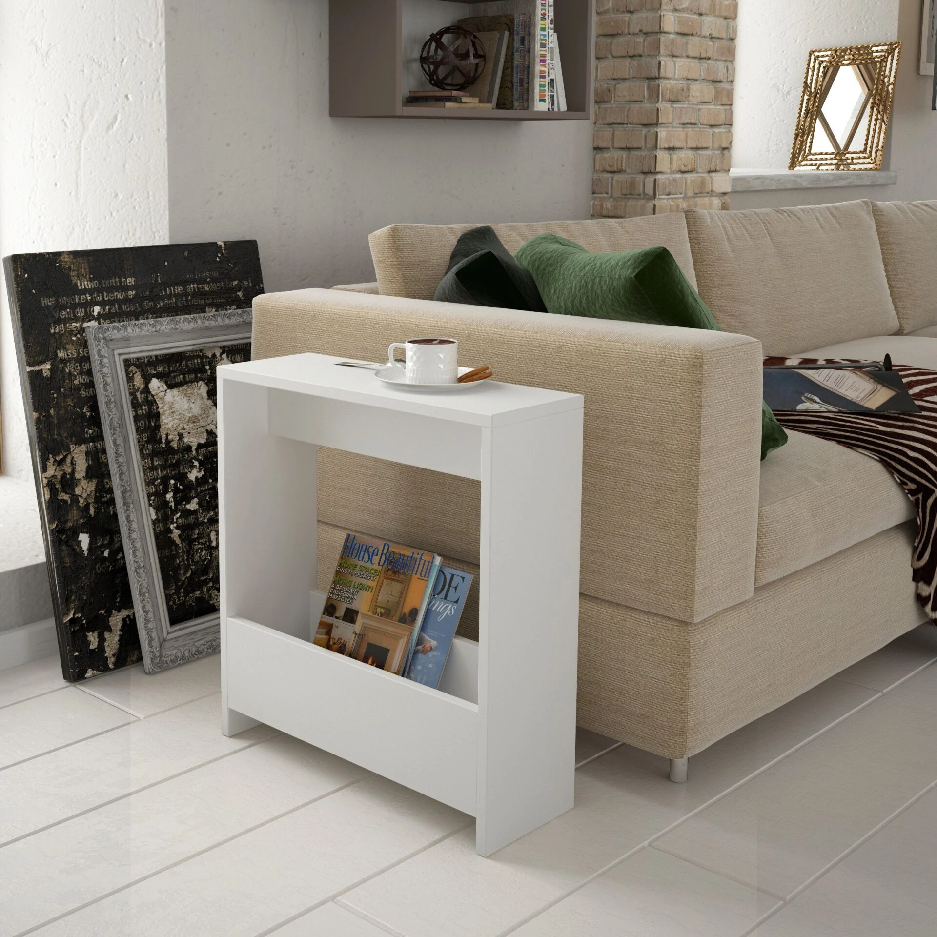SIMPI SIDE TABLE - WHITE - M.SH.13191.2