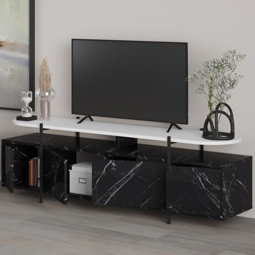 Hanley TV Stand Lotus - White