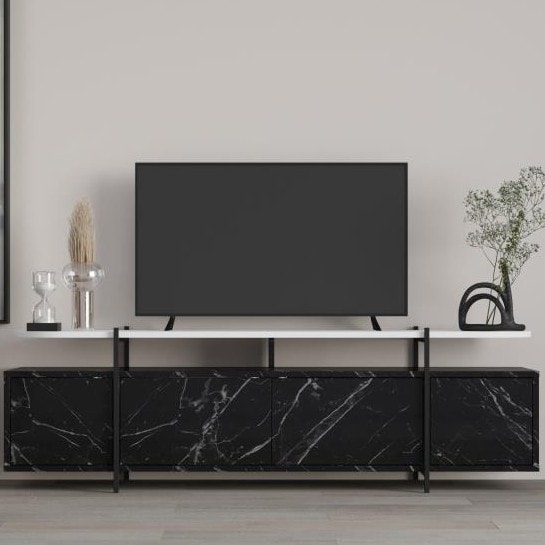 Hanley TV Stand Lotus - White