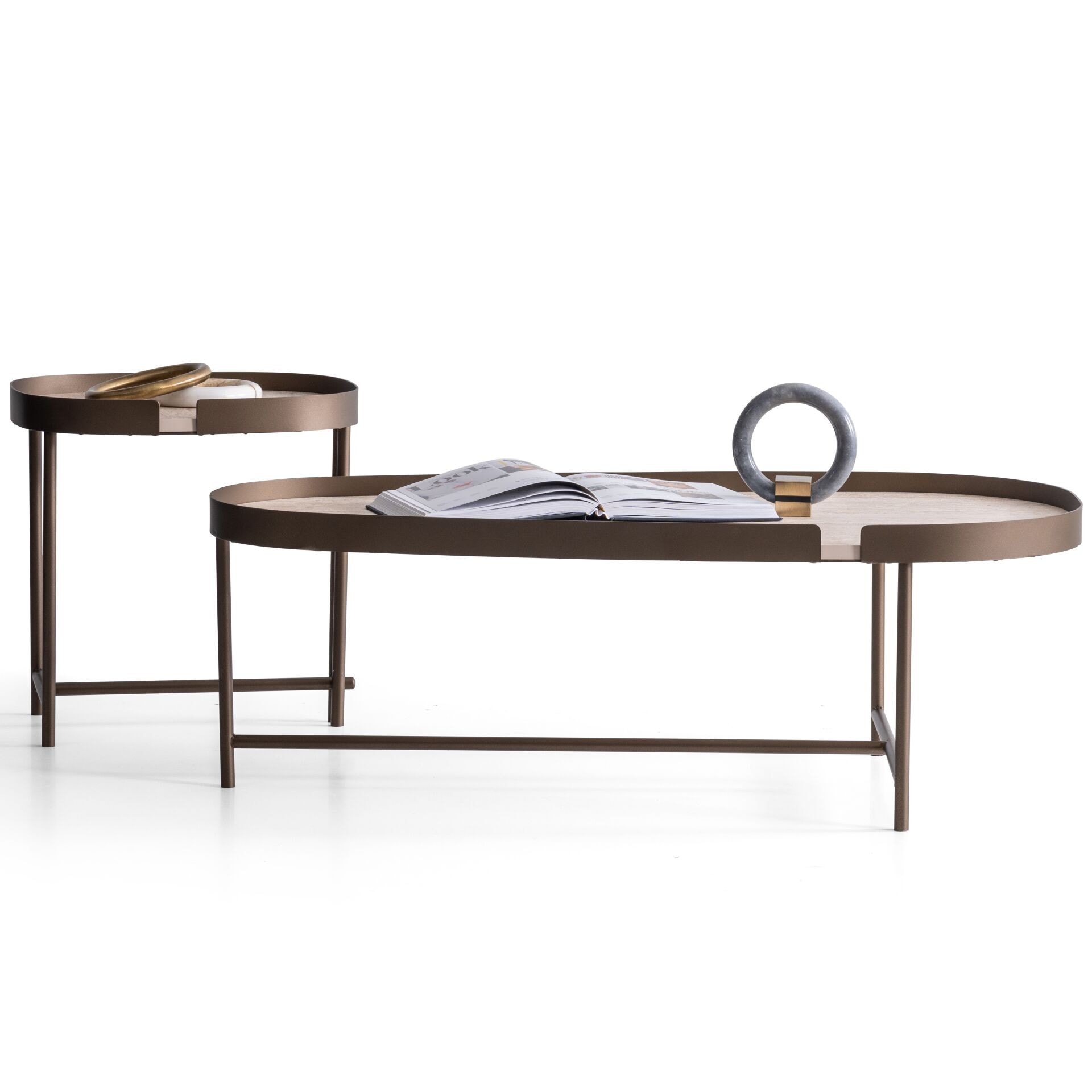 Tori İkili Orta & Yan Sehpa Seti