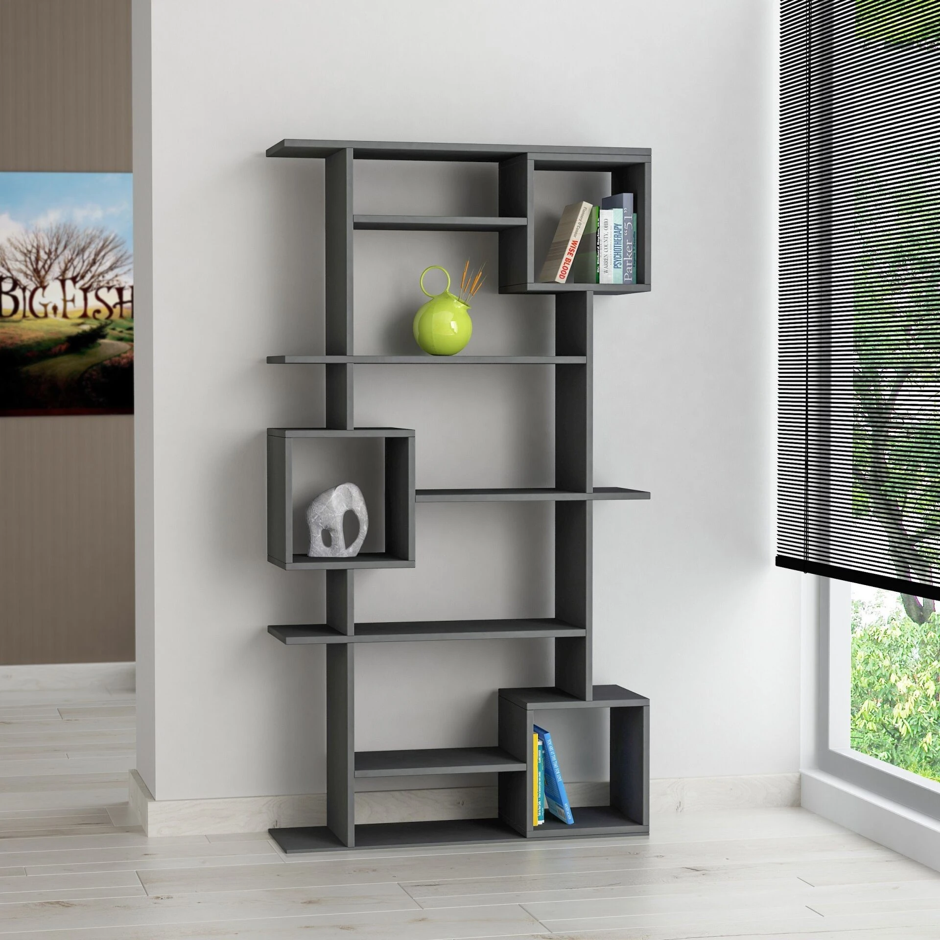 SOTO BOOKCASE - ANTHRACITE - M.KT.02.12472.6