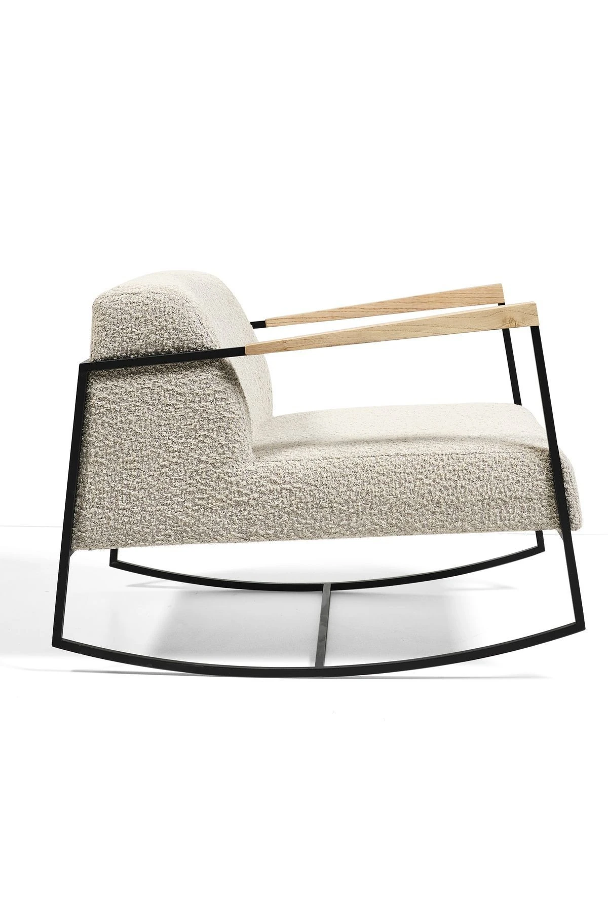 SHW283 Sallanan Metal İskeletli Dokuma Kumaşlı Tekli Berjer