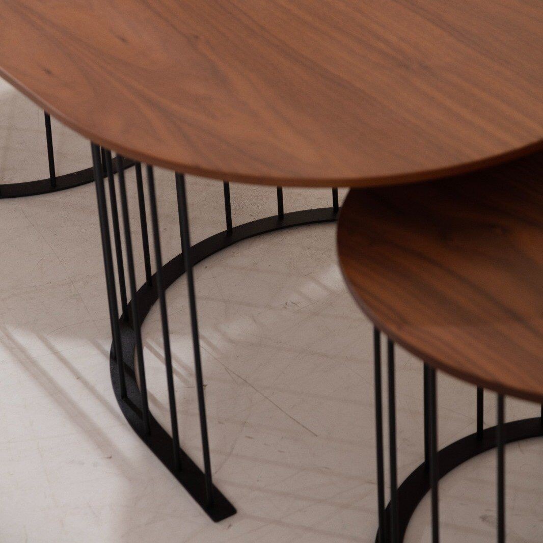 Ripa Vol1 Üçlü Orta & Yan x 2 Adet Sehpa Seti