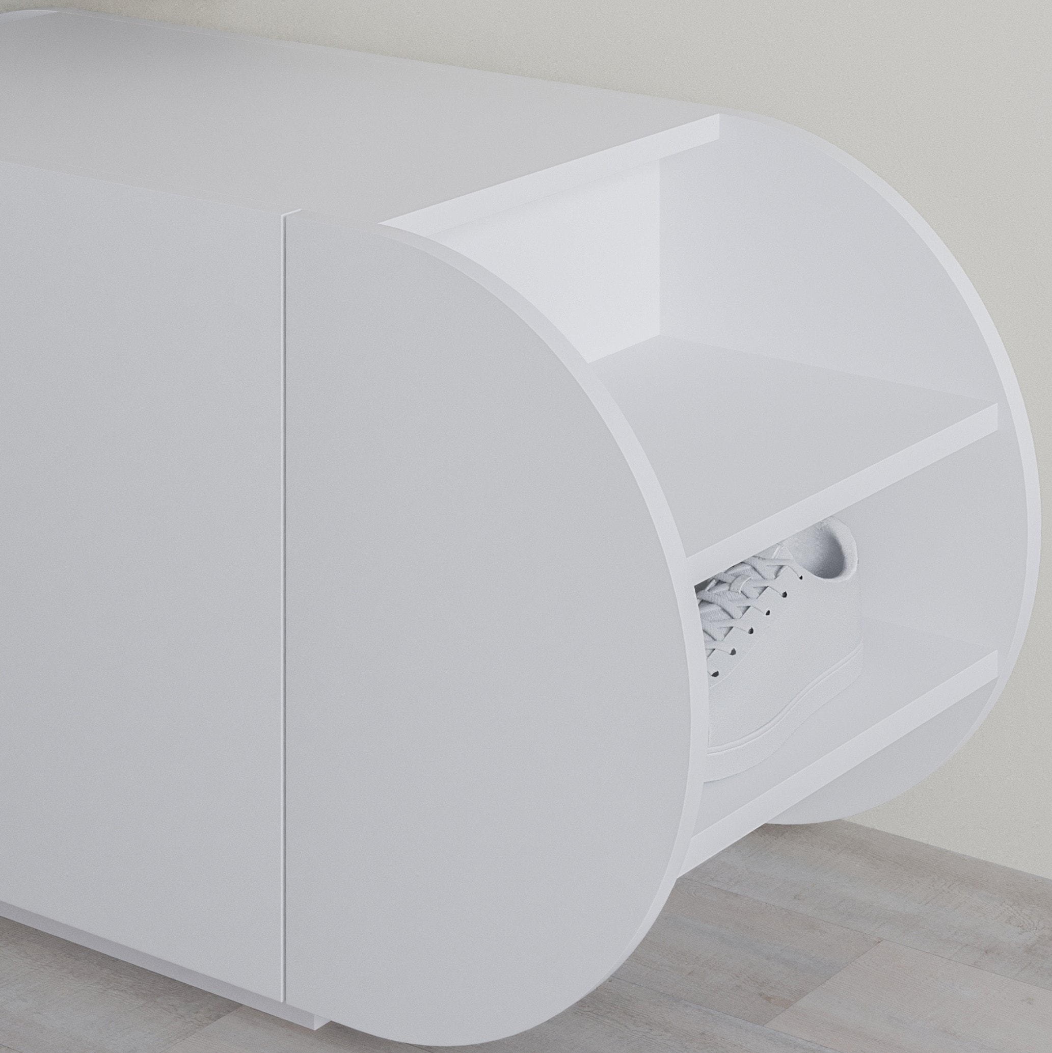 Pozy Shoe Bench White