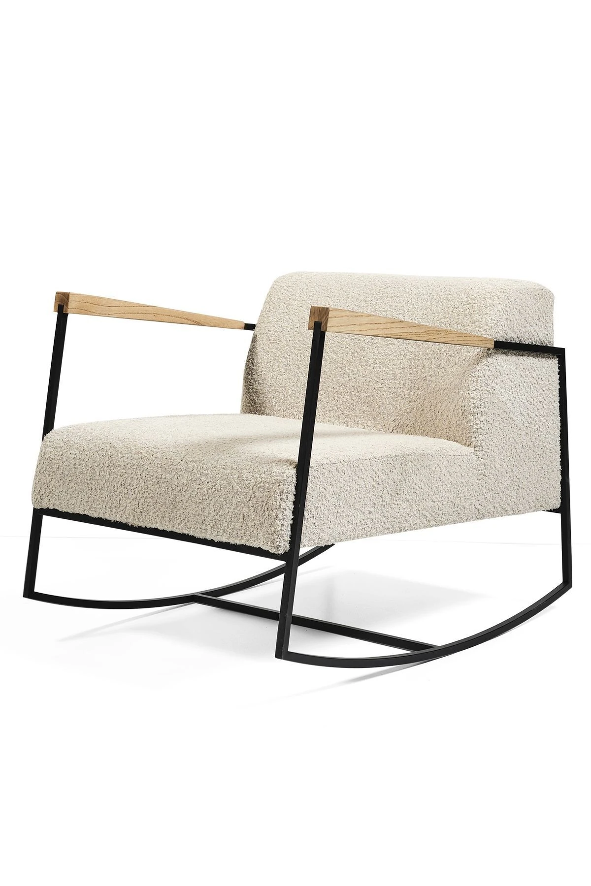 SHW283 Sallanan Metal İskeletli Dokuma Kumaşlı Tekli Berjer