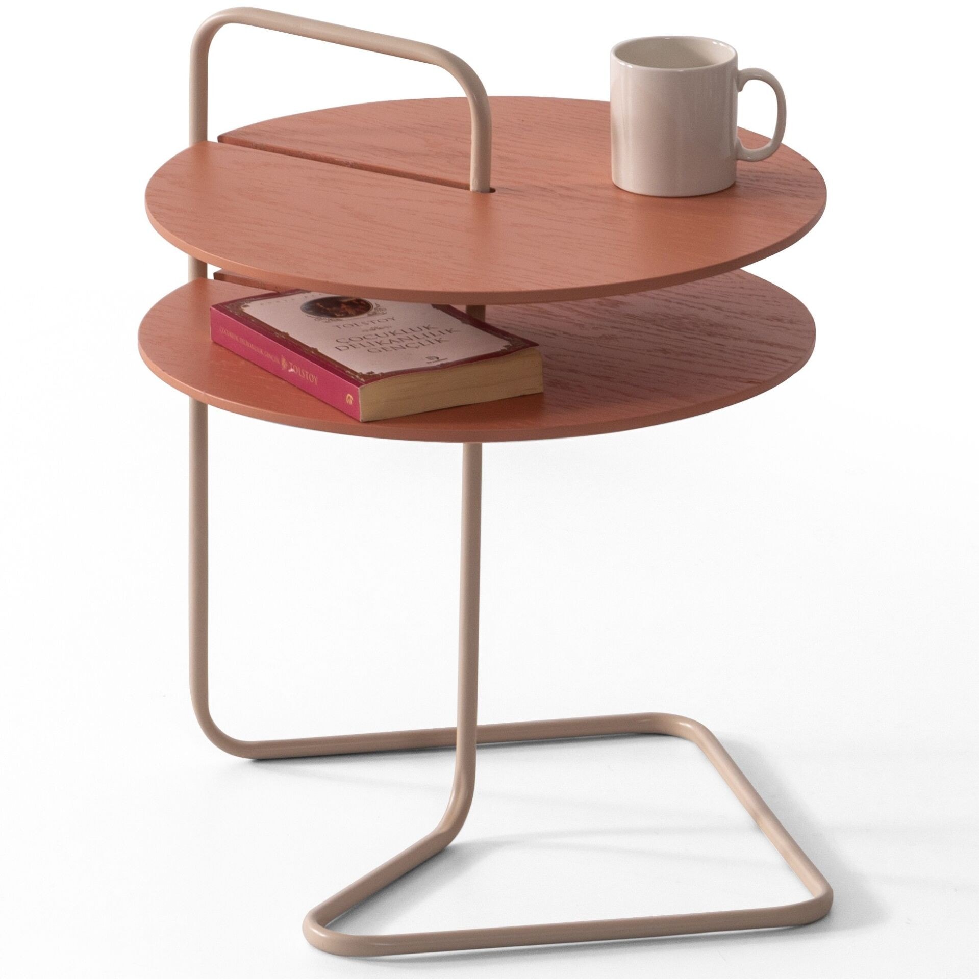 Mia Metal Raflı Yan Sehpa