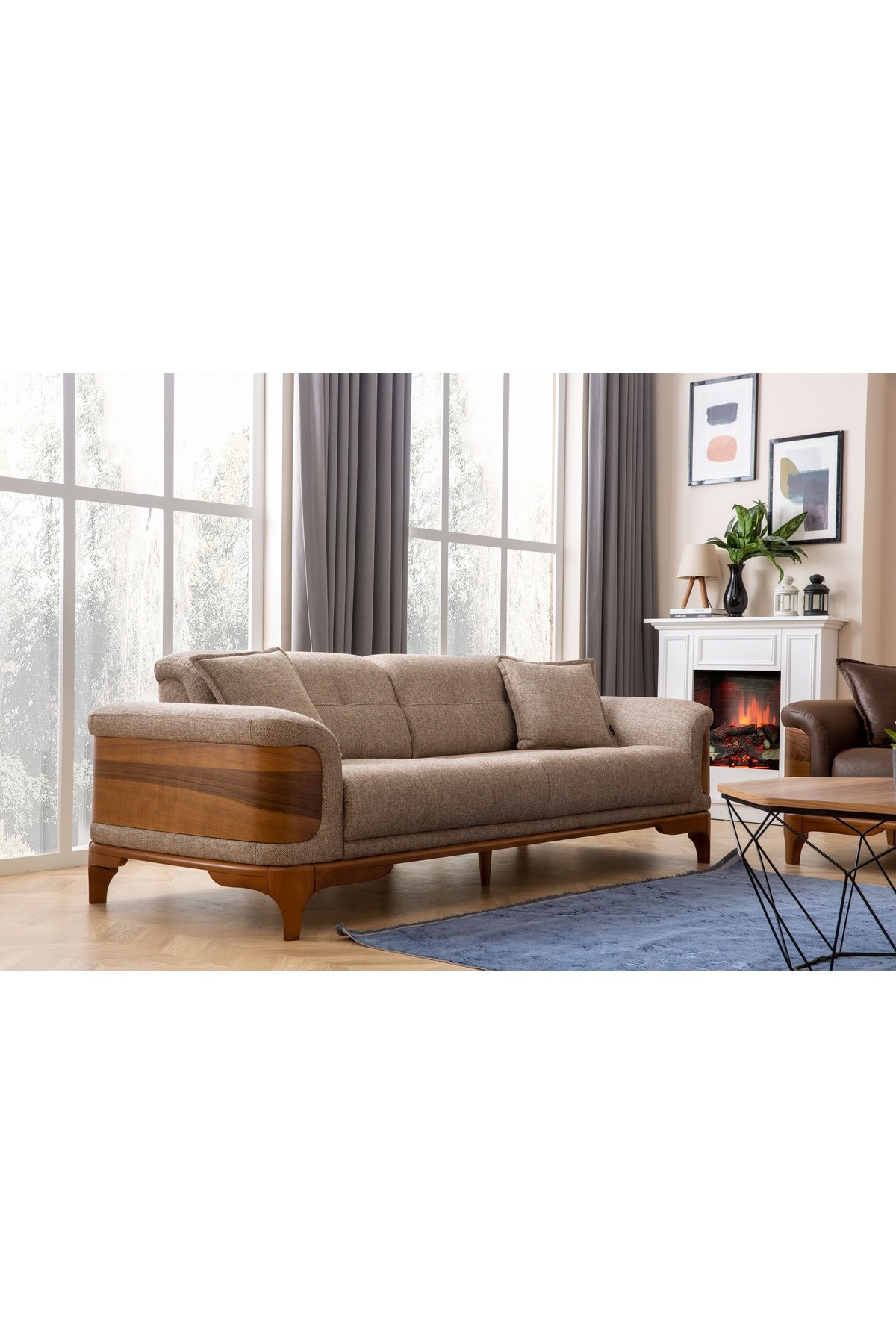 Wood 3+3+1 Koltuk Takımı