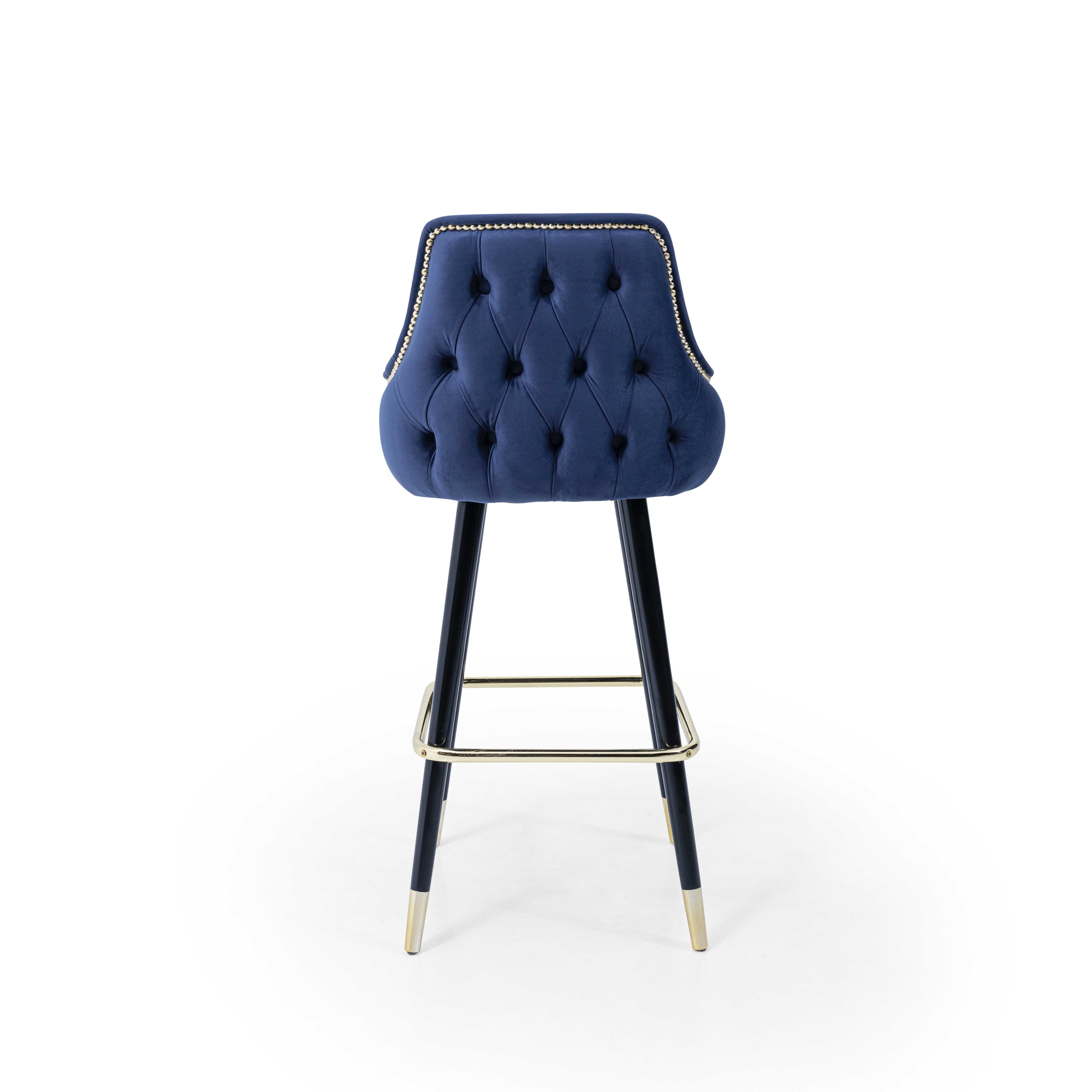 Ares Quilted Bar Stool