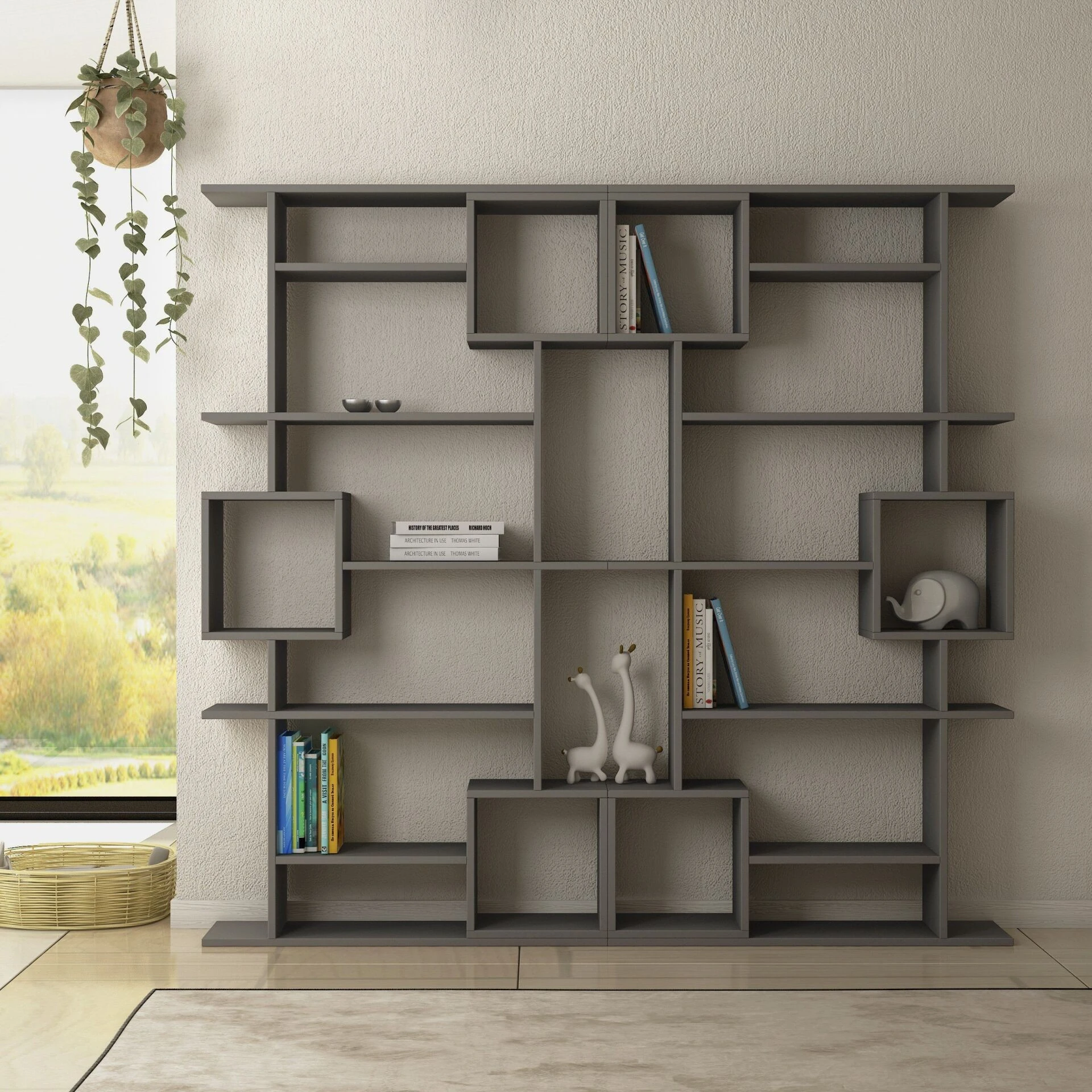 SOTO BOOKCASE - ANTHRACITE - M.KT.02.12472.6