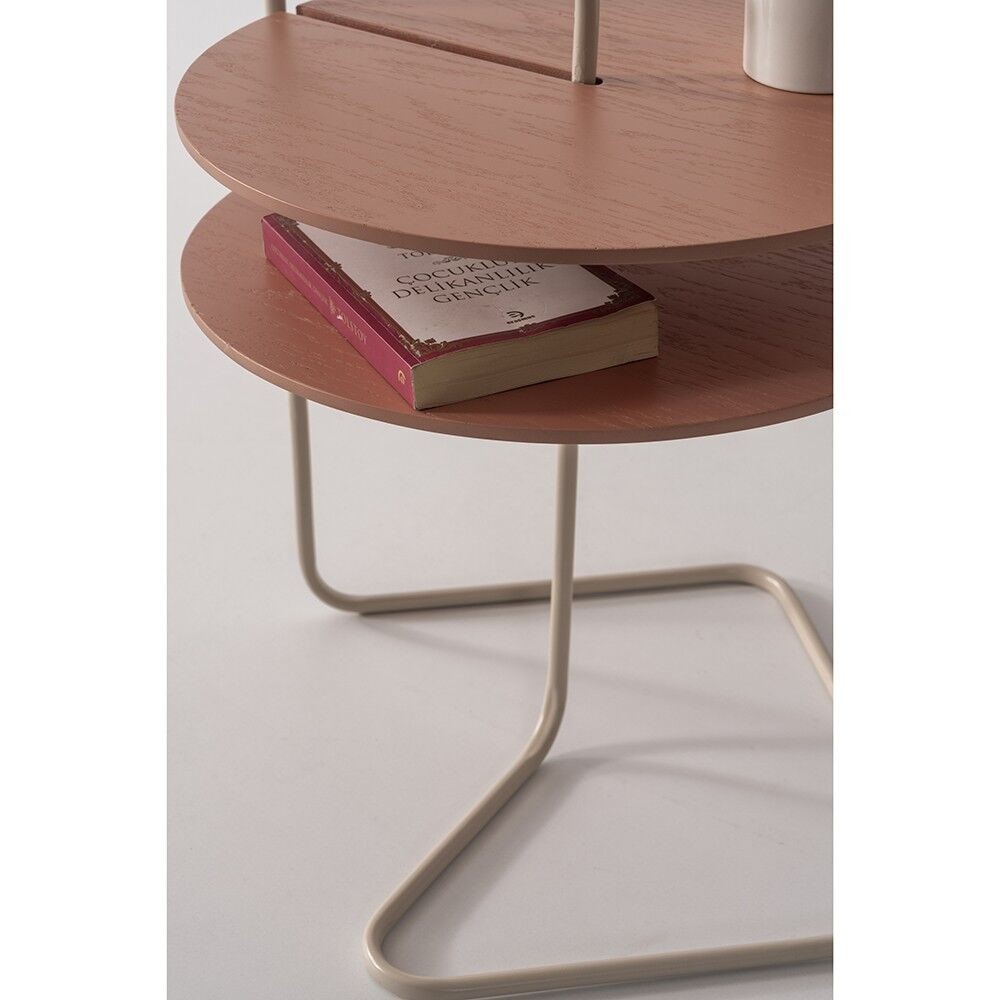 Mia Metal Raflı Yan Sehpa