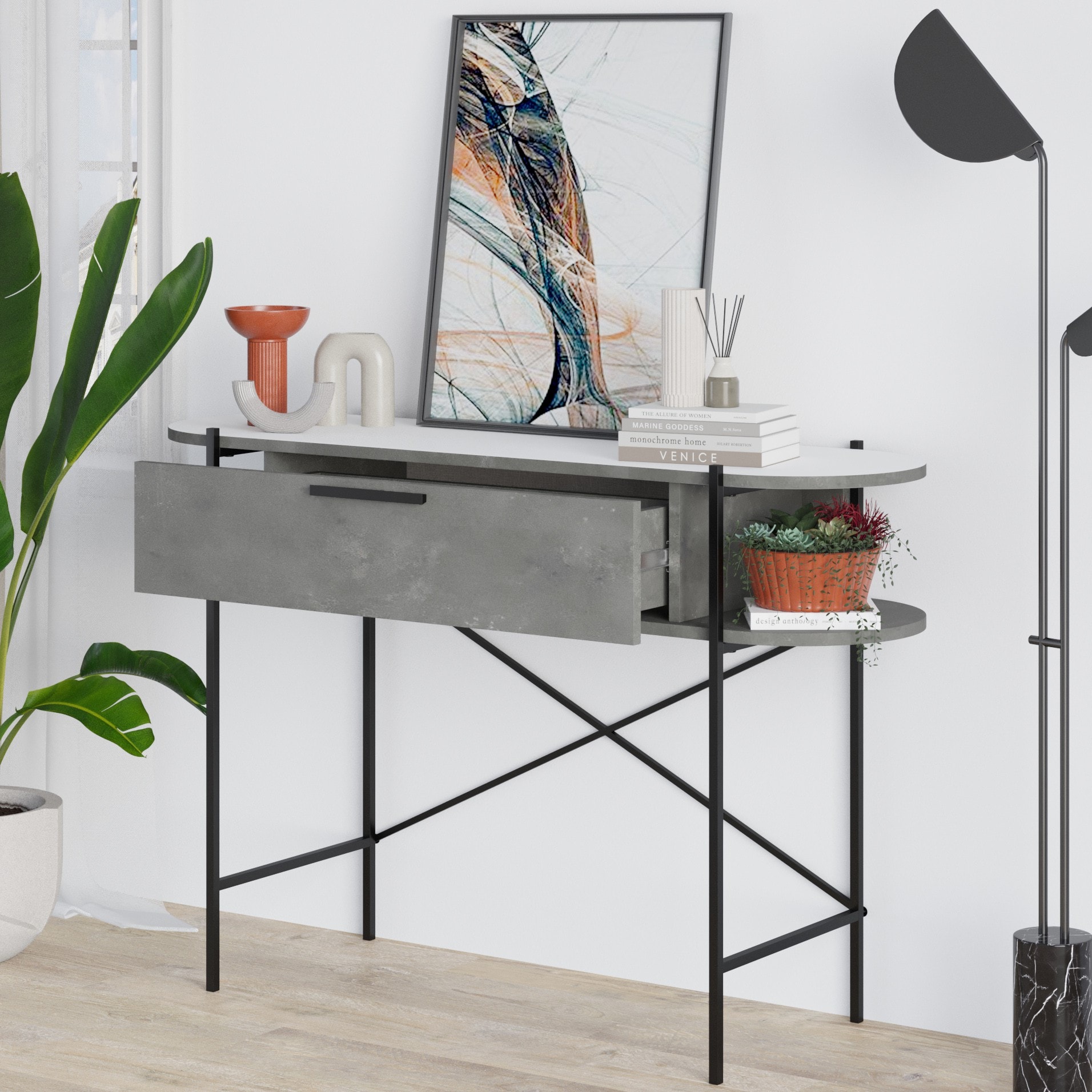 Otis Console Remastered Retro Grey - White