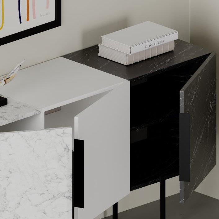 Tontini Console Carrara - White - Lotus