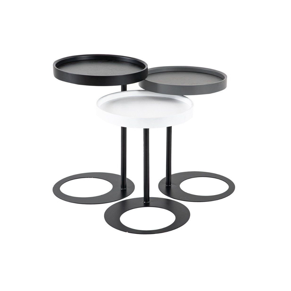 Ren Vol1 Üçlü Zigon Sehpa Set