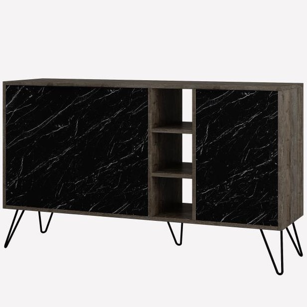 Clara Console Dark Coffee - Lotus