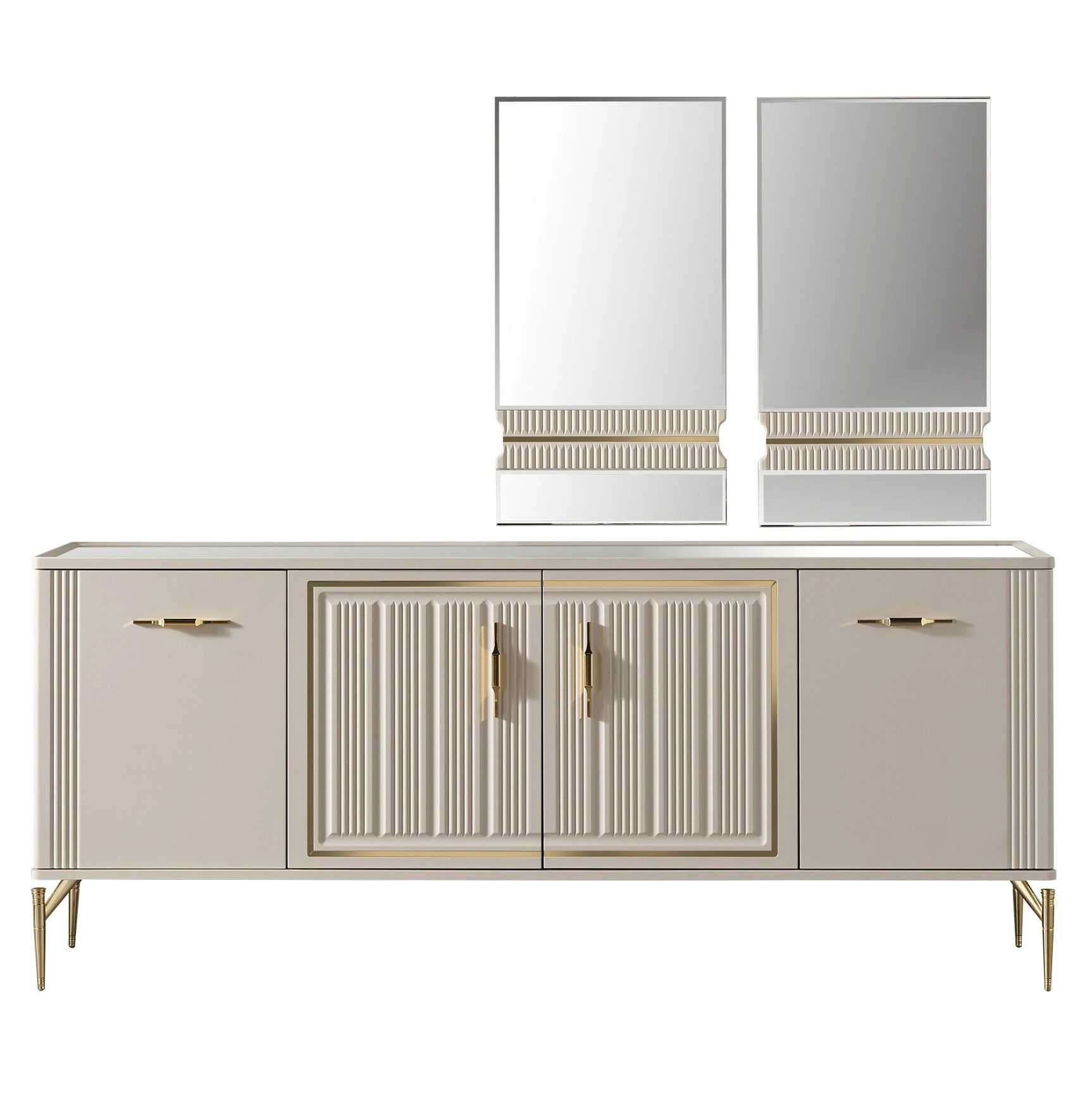 Anka Yemek Odası Konsol Aynası (2 Adet)