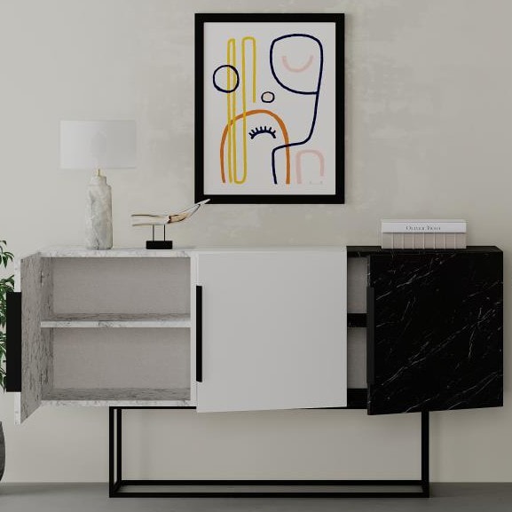 Tontini Console Carrara - White - Lotus