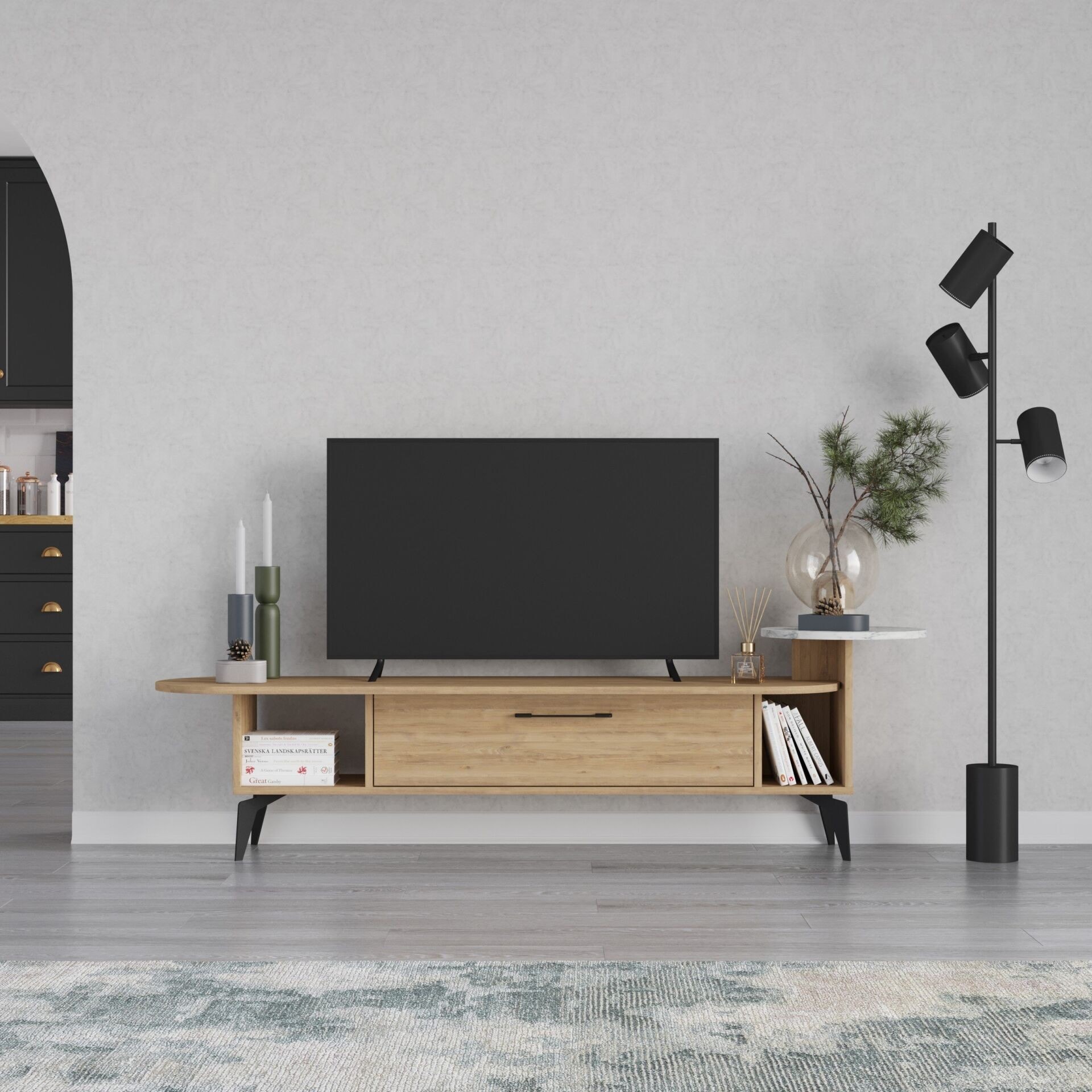 ADA TV STAND - OAK - CARRARA M.TV.23742.4