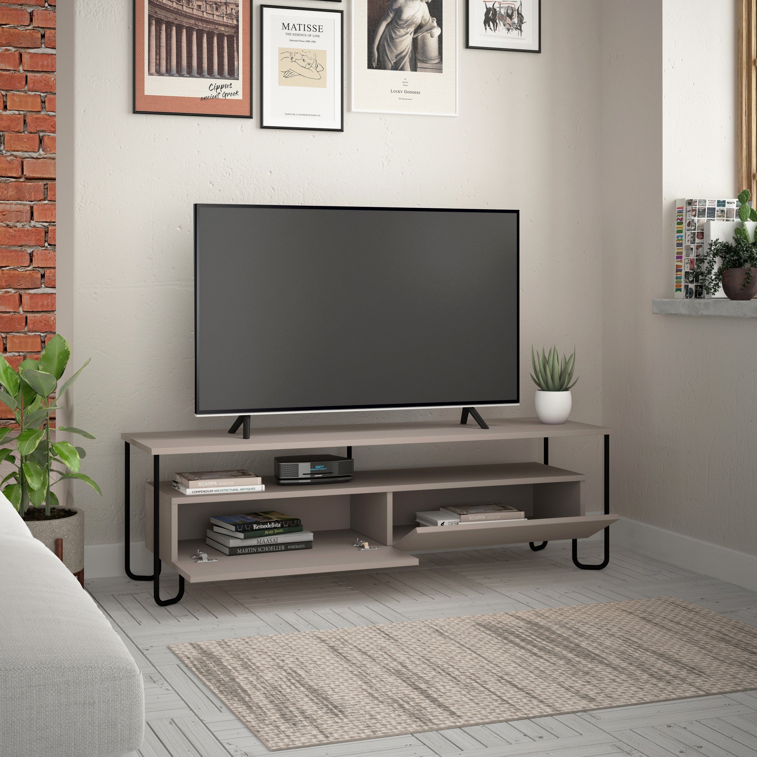 CORNEA TV UNIT - LIGHT MOCHA - M.TV.16989.4